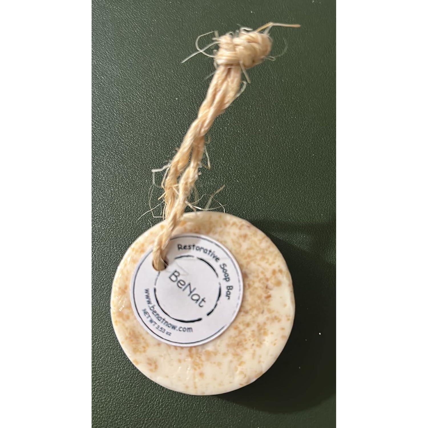 Barra de Jabón Natural BioAlei Restaurador 90g Avena Oliva Coco