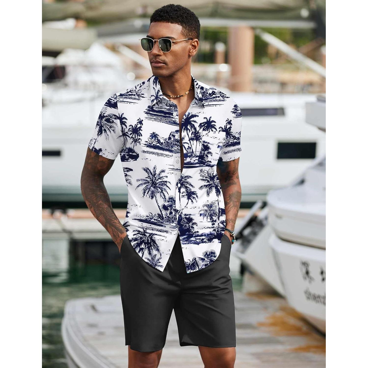 Conjunto de Playa para Hombre COOFANDY 2 Piezas Verano