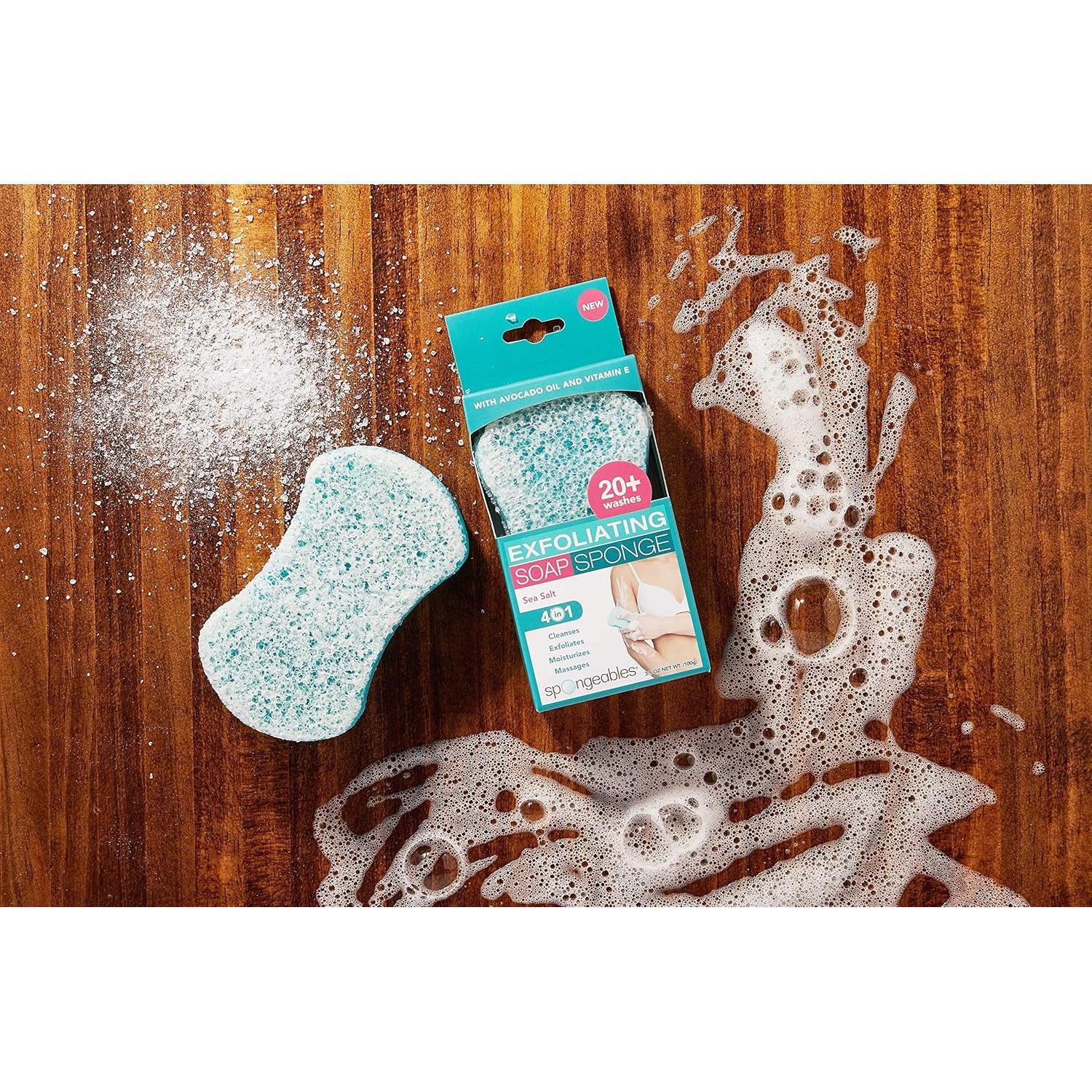 Esponjas de Ducha Spongeables Sal Marina 3 Unidades 20+ Lavados