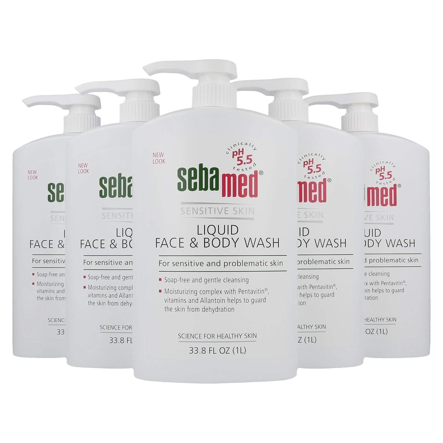 Sebamed Limpiador Facial y Corporal 1L Sin Parabenos pH 5.5