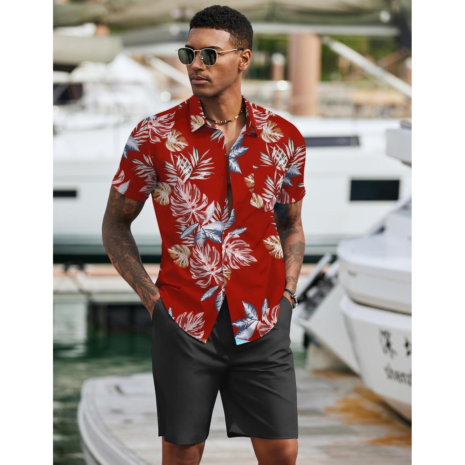 Conjunto de Playa para Hombre COOFANDY 2 Piezas Verano