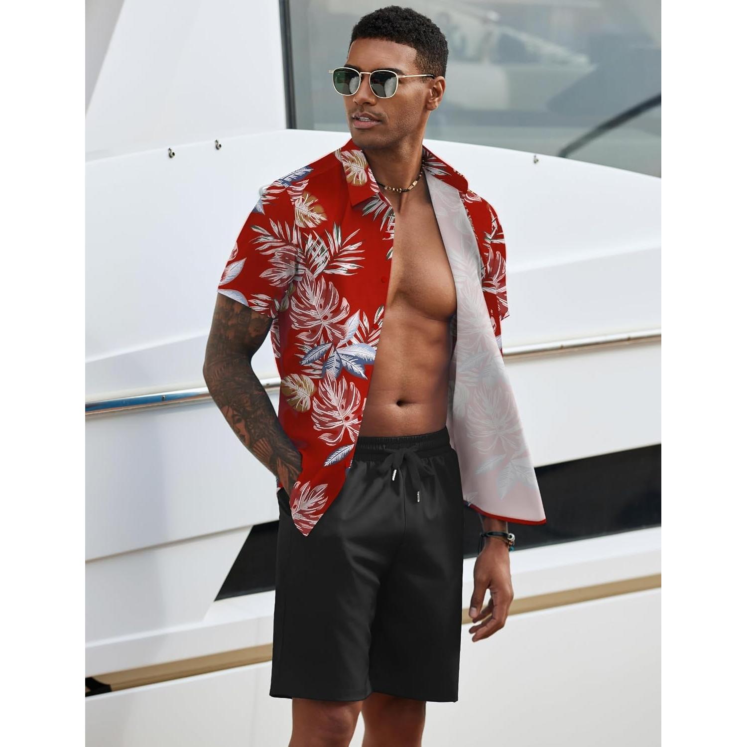 Conjunto de Playa para Hombre COOFANDY 2 Piezas Verano