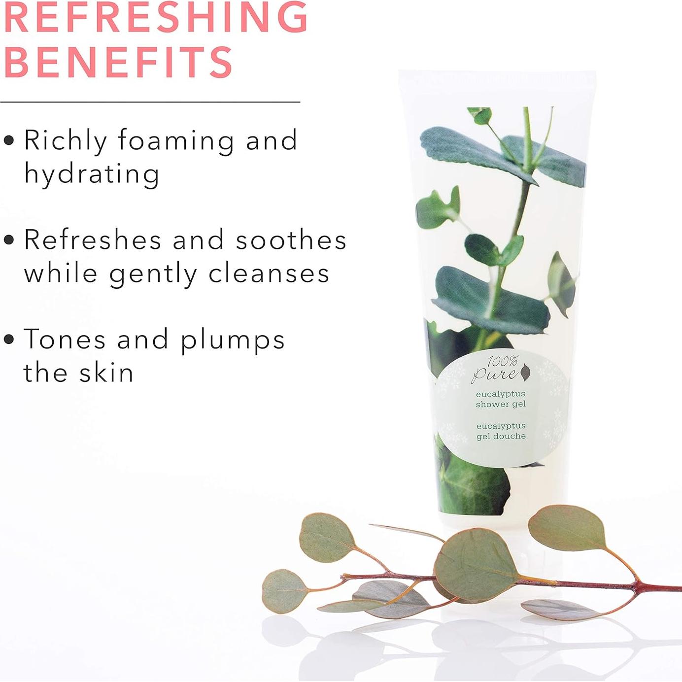 Gel de Ducha Eucalipto 100% PURO 236 ml Hidratante Suave