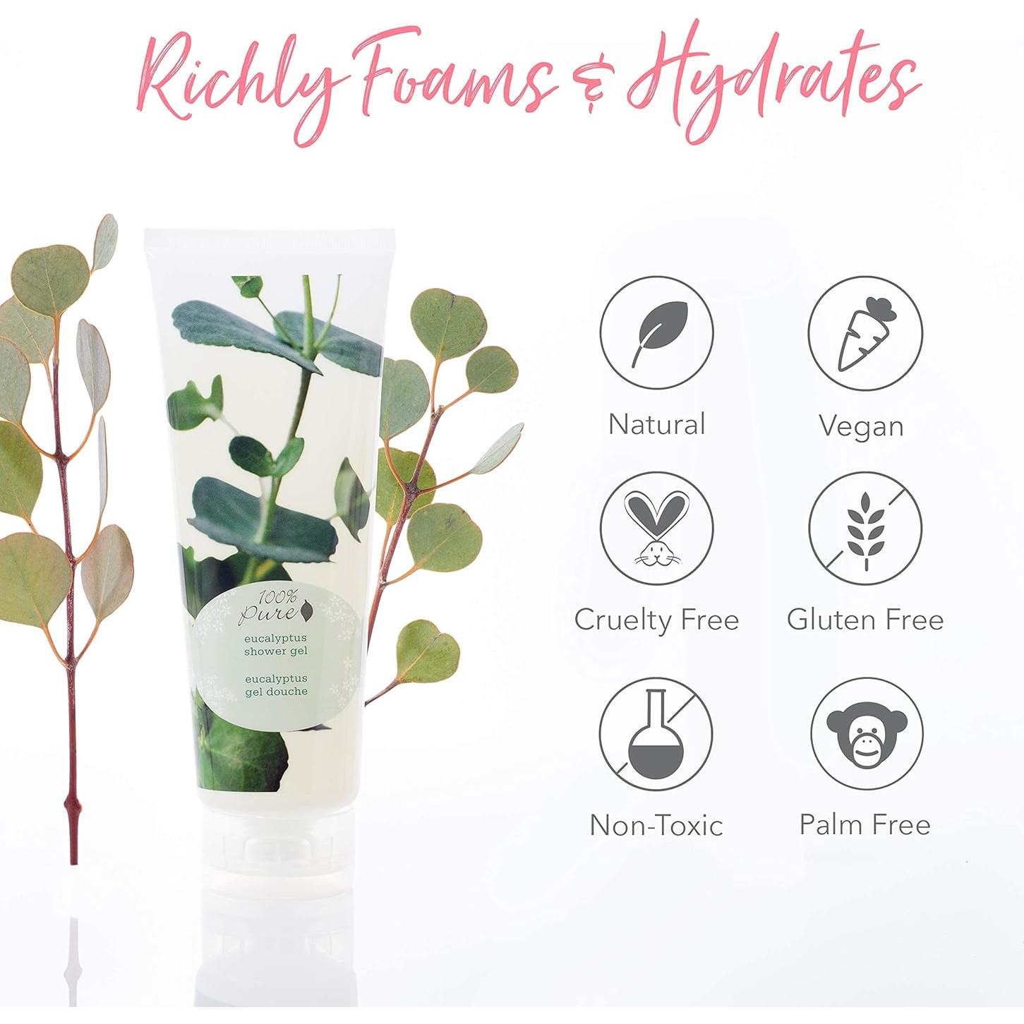 Gel de Ducha Eucalipto 100% PURO 236 ml Hidratante Suave