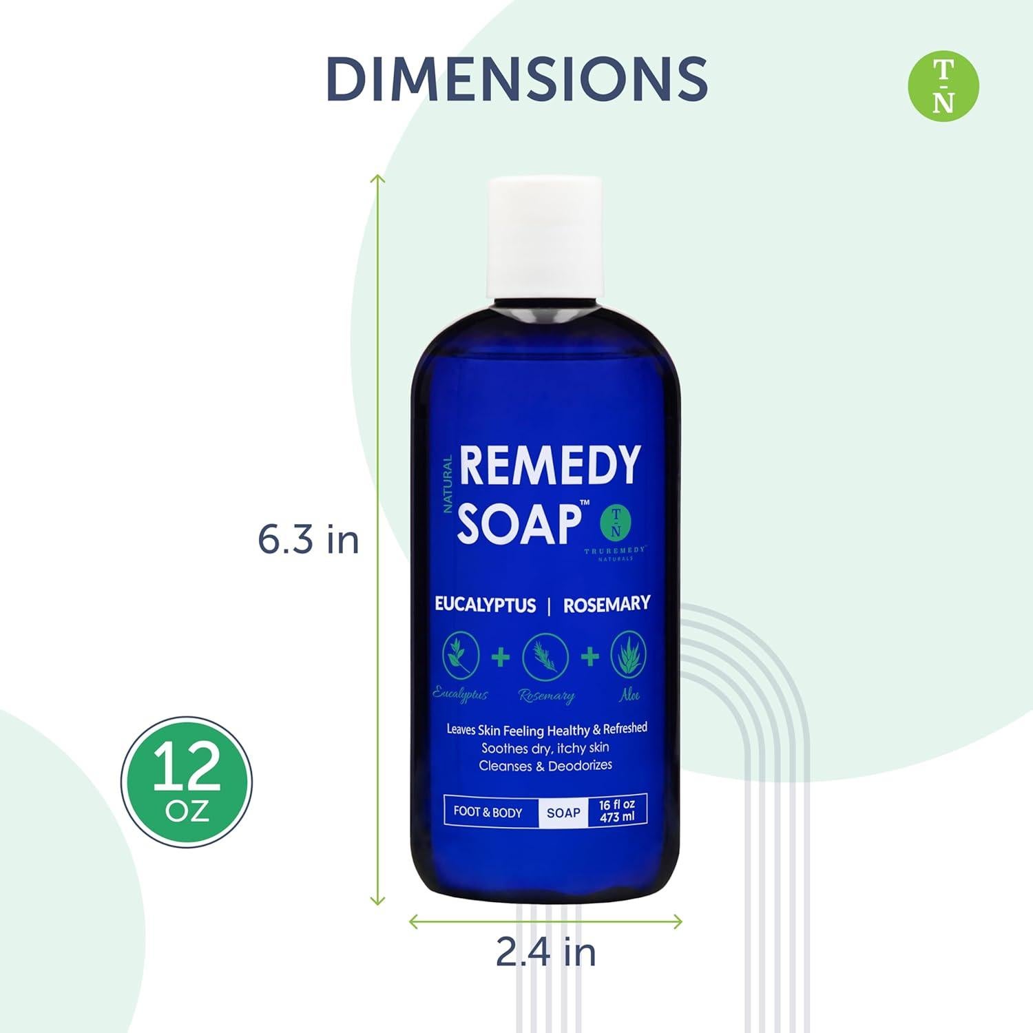 Jabón Corporal Hidratante Truremedy Naturals Eucalipto 454g