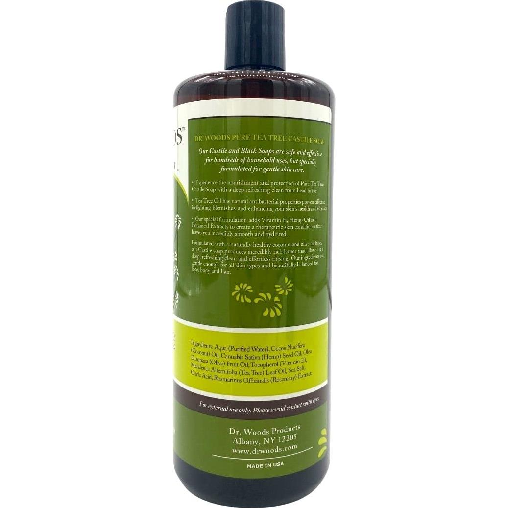 Jabón Líquido de Castile Dr. Woods - Árbol de Té 946 ml x2