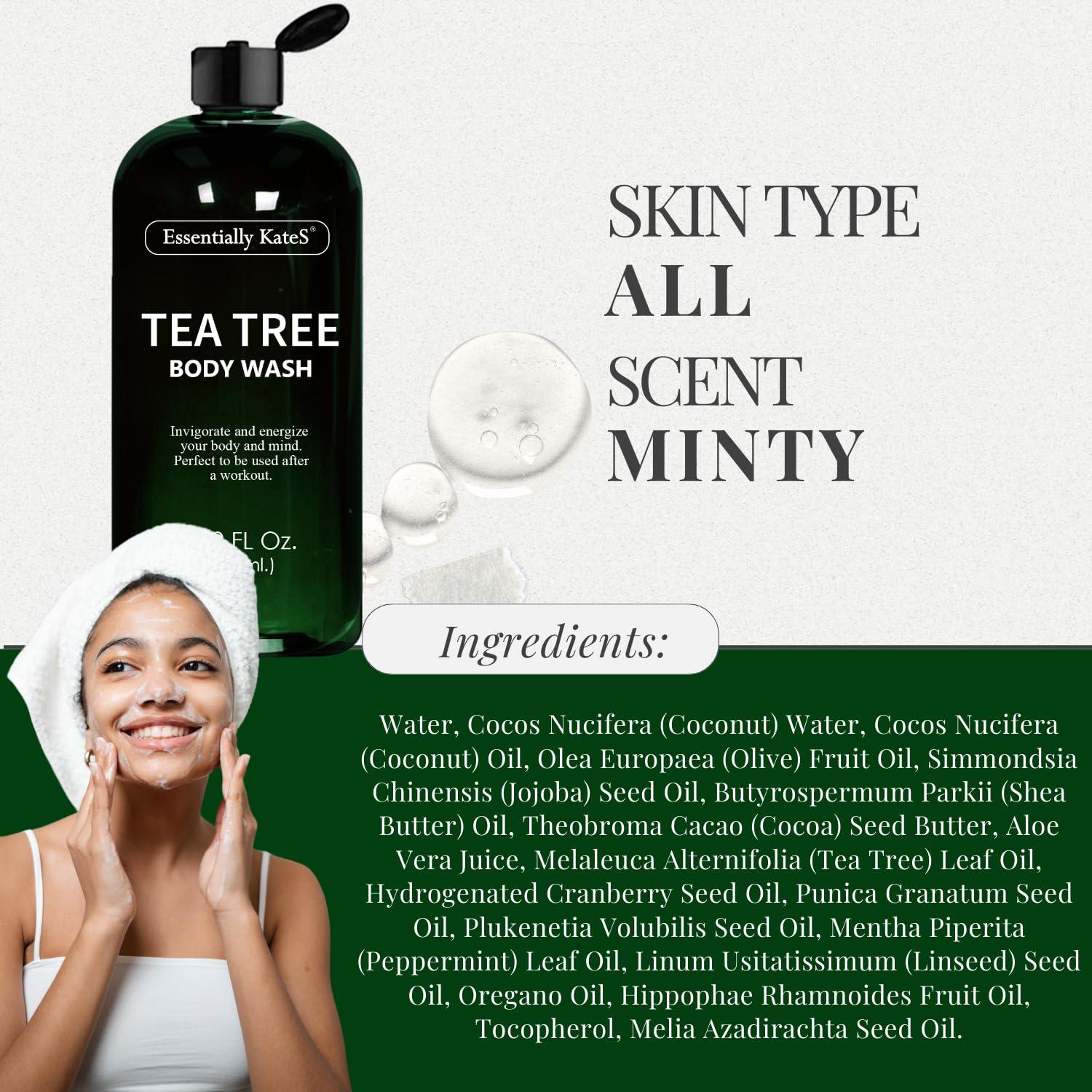 Jabón Corporal Natural de Árbol de Té 500 ml - Combate Olores e Irritación