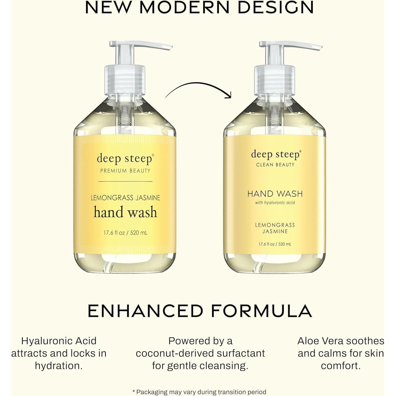 Jabón Líquido Hidratante Deep Steep 497 g - Hierba de Limón y Jazmín