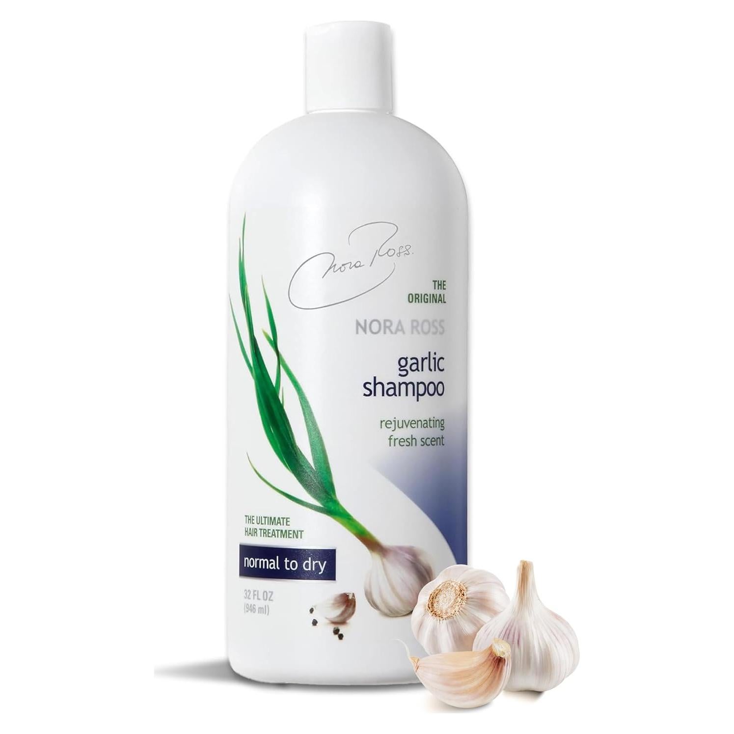 Champú Engrosante de Ajo Nora Ross 0.95L - Anticaspa y Crecimiento