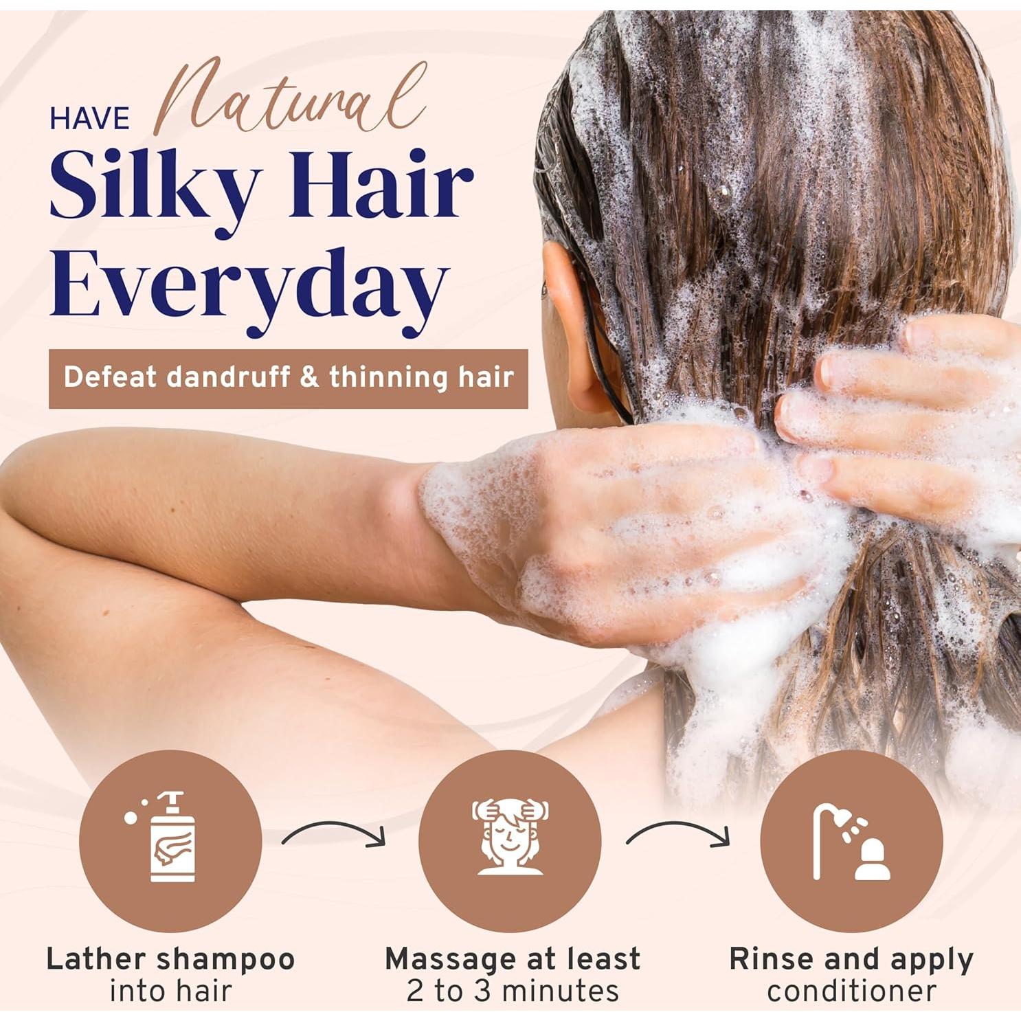 Champú Engrosante de Ajo Nora Ross 0.95L - Anticaspa y Crecimiento