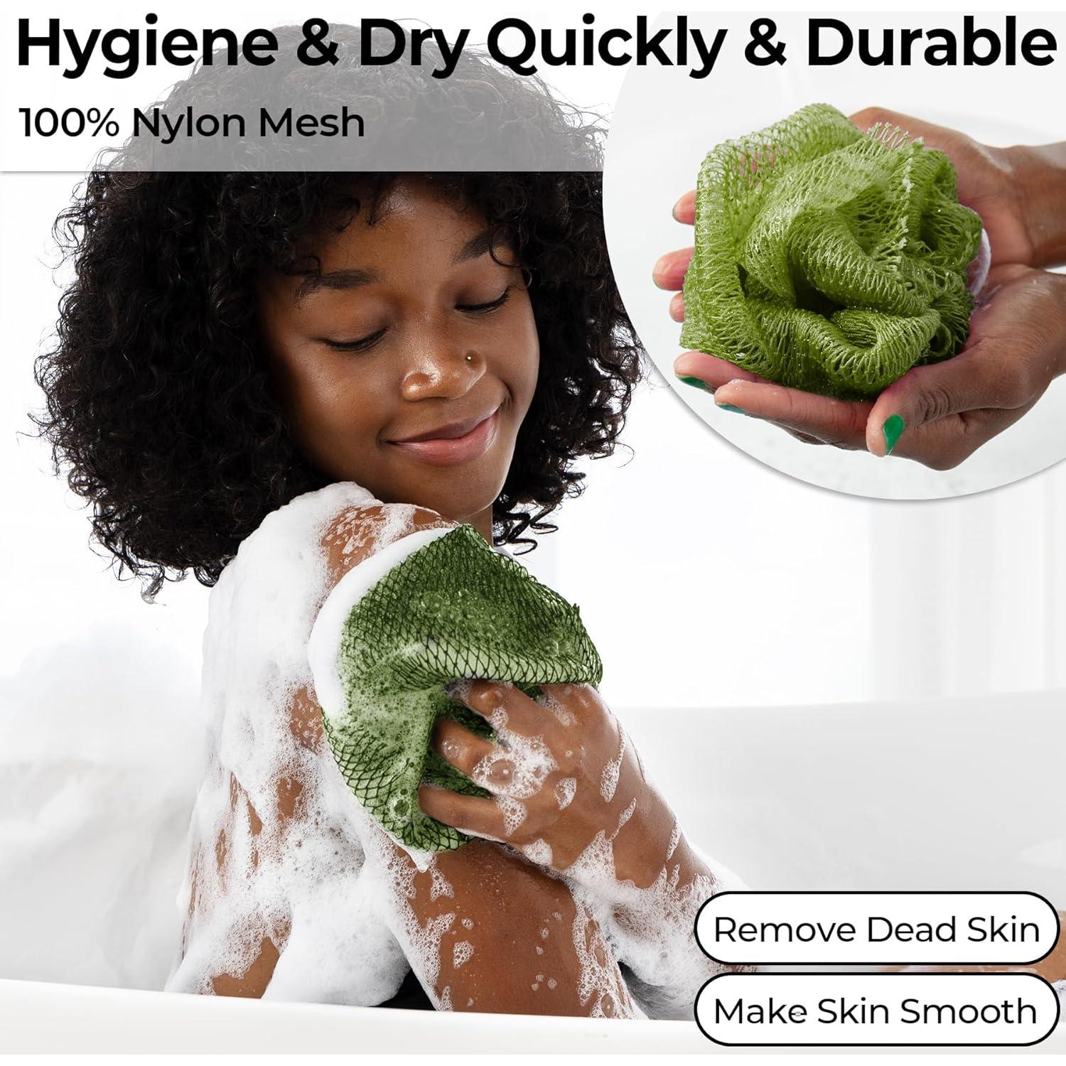 Esponja Exfoliante de Red Africana MINISENTIALS Verde Oliva