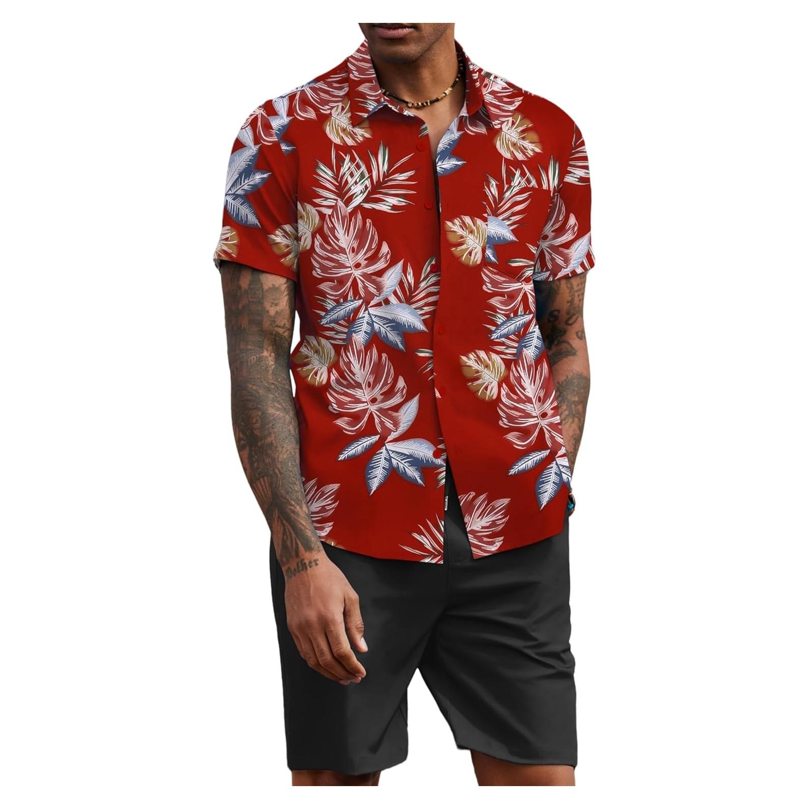 Conjunto de Playa para Hombre COOFANDY 2 Piezas Floral