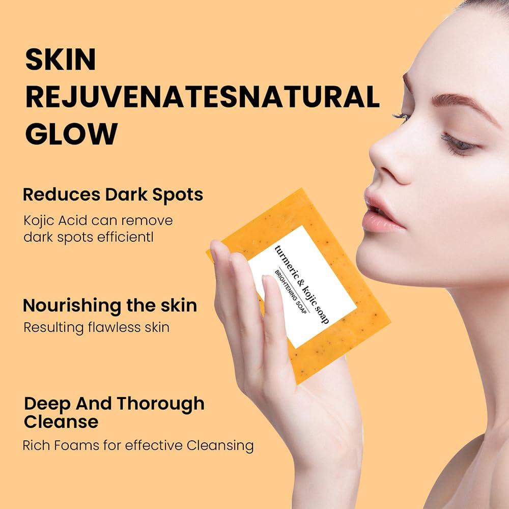 Juego de Cuidado Facial Derperzi 3 Piezas con Cúrcuma