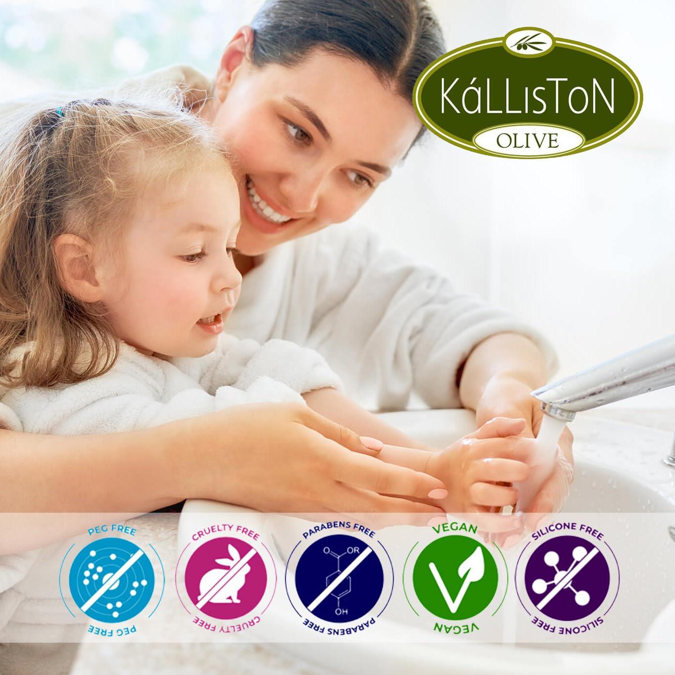 Jabones de Oliva Naturales Ellora - Paquete de 4, 396g