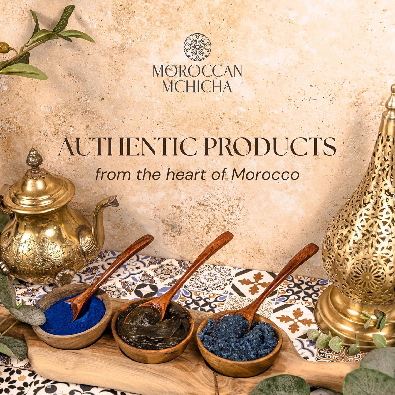 Jabón Negro Marroquí Mchicha con Eucalipto 198g Exfoliante