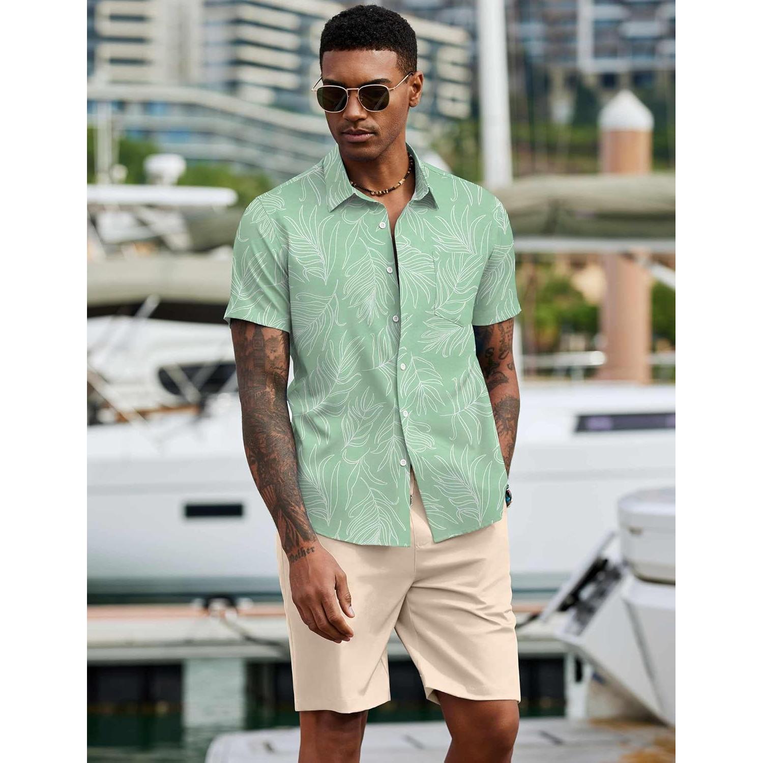 Conjunto de Playa para Hombre COOFANDY 2 Piezas Verano