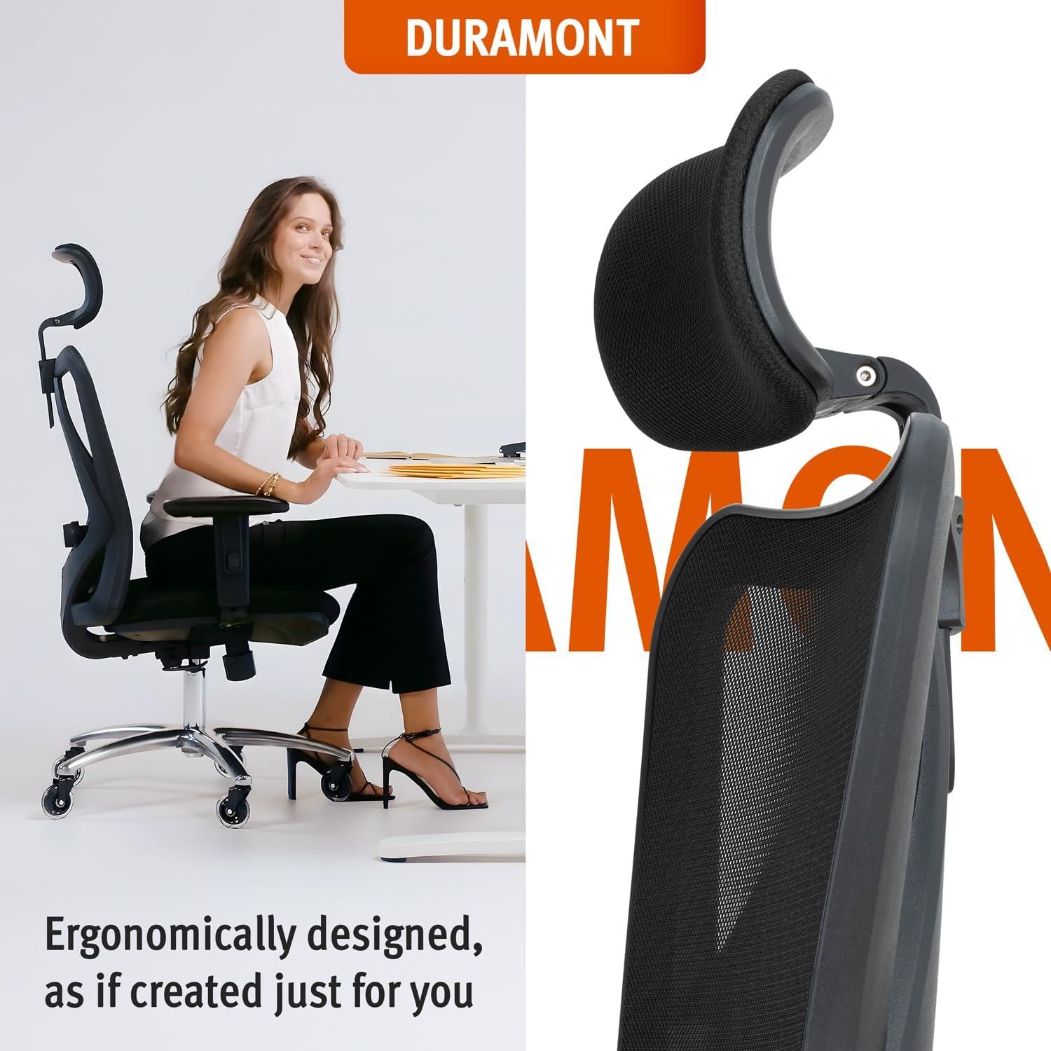 Silla de Oficina Ergonómica Duramont 6 - Ajustable con Soporte Lumbar