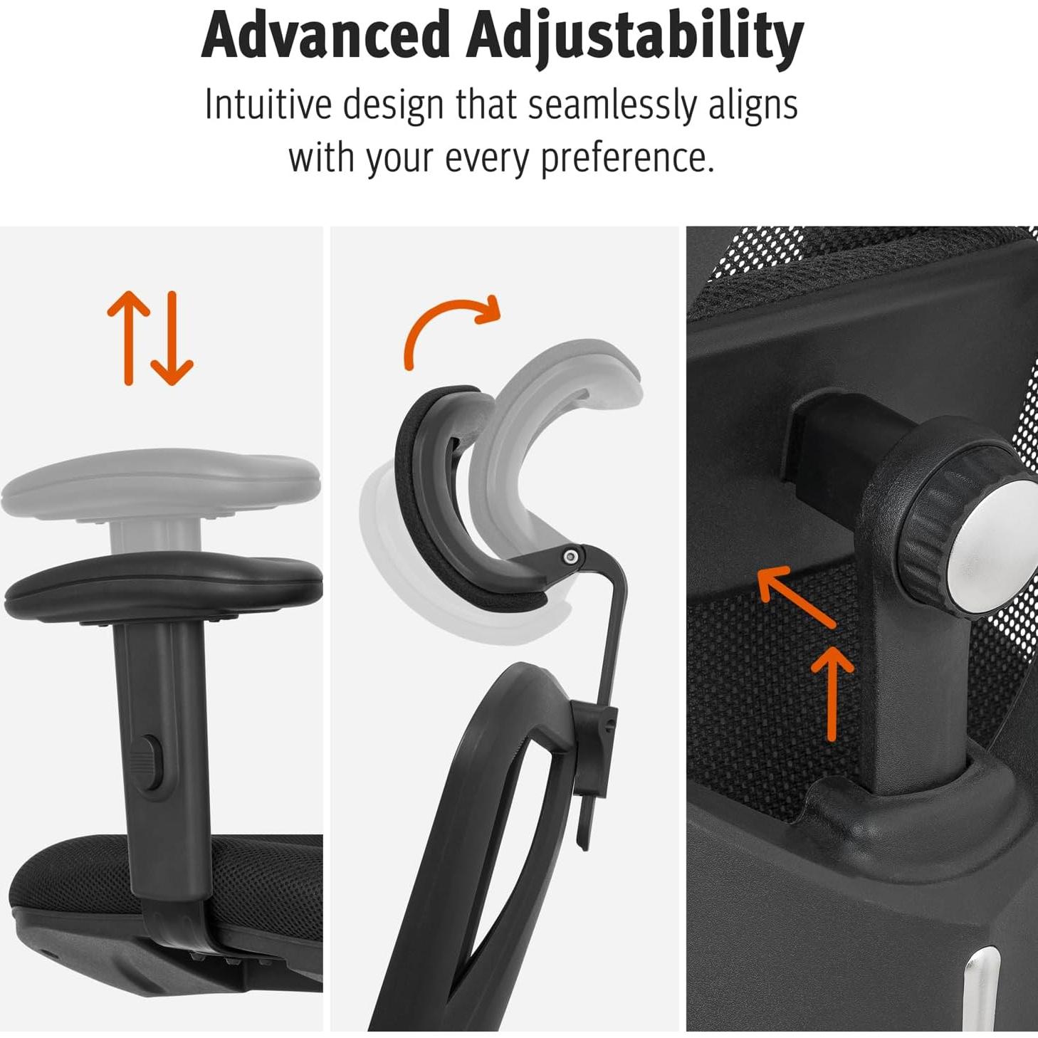 Silla de Oficina Ergonómica Duramont 6 - Ajustable con Soporte Lumbar