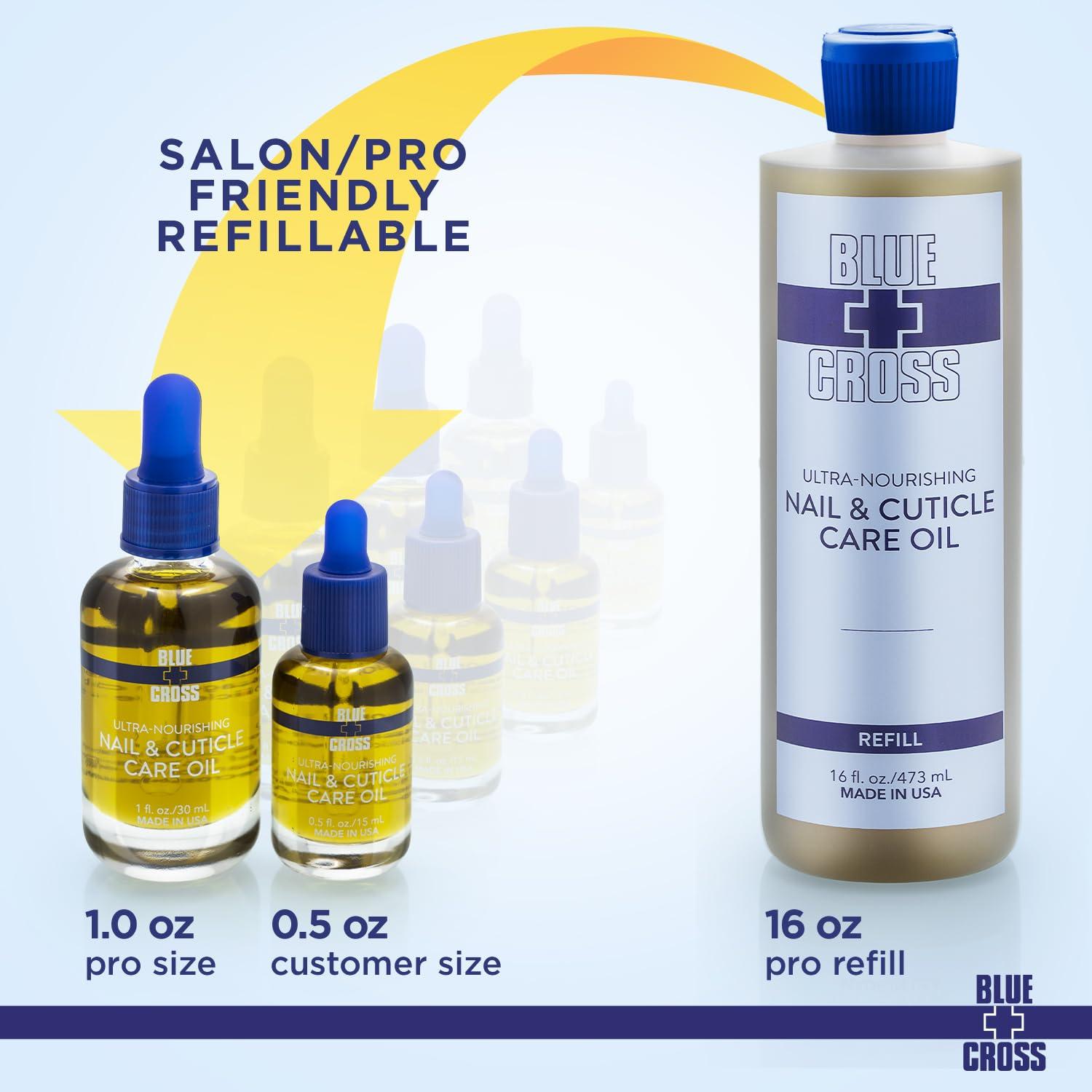 Aceite para Uñas y Cutículas Blue Cross 473ml Hidratante Natural