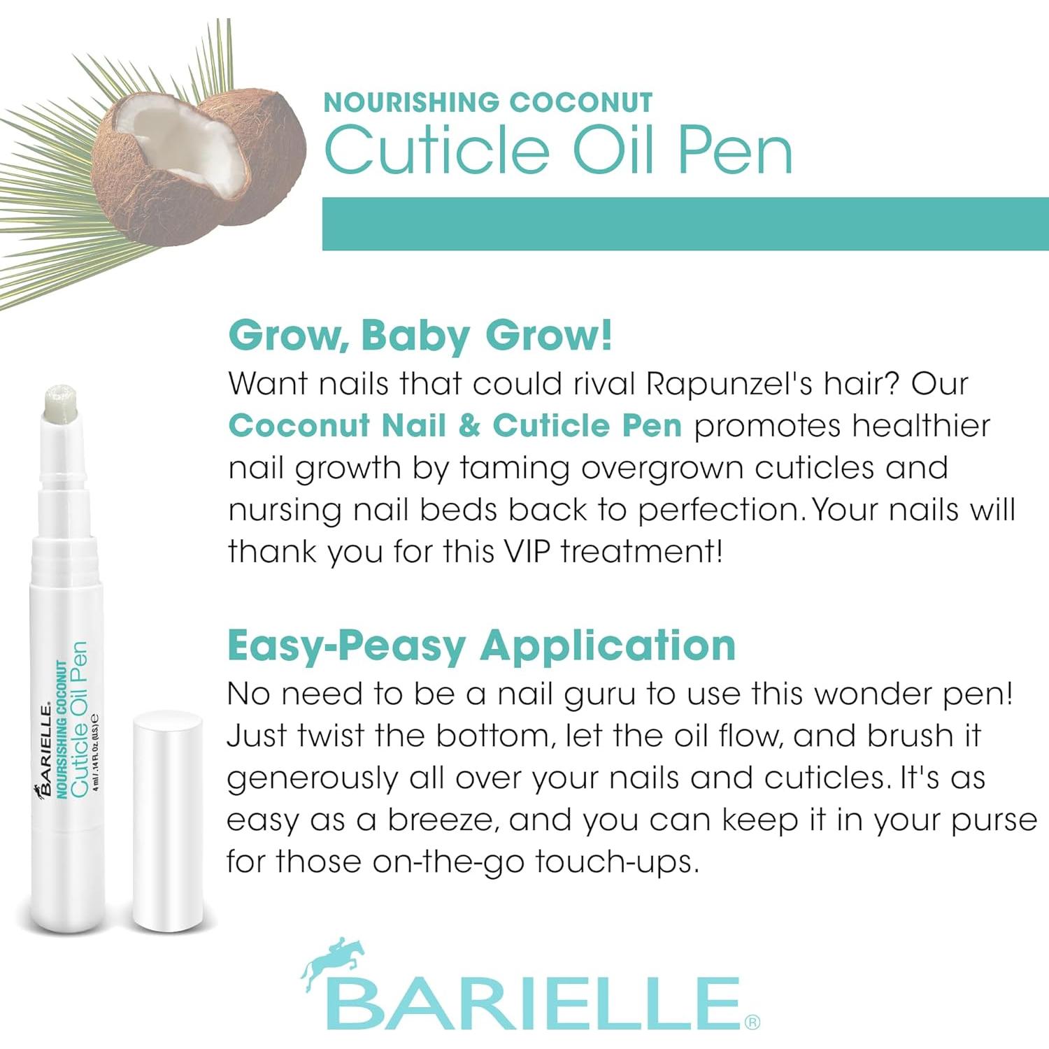 Aceite Nutritivo de Coco Barielle para Cutículas 4.14 ml