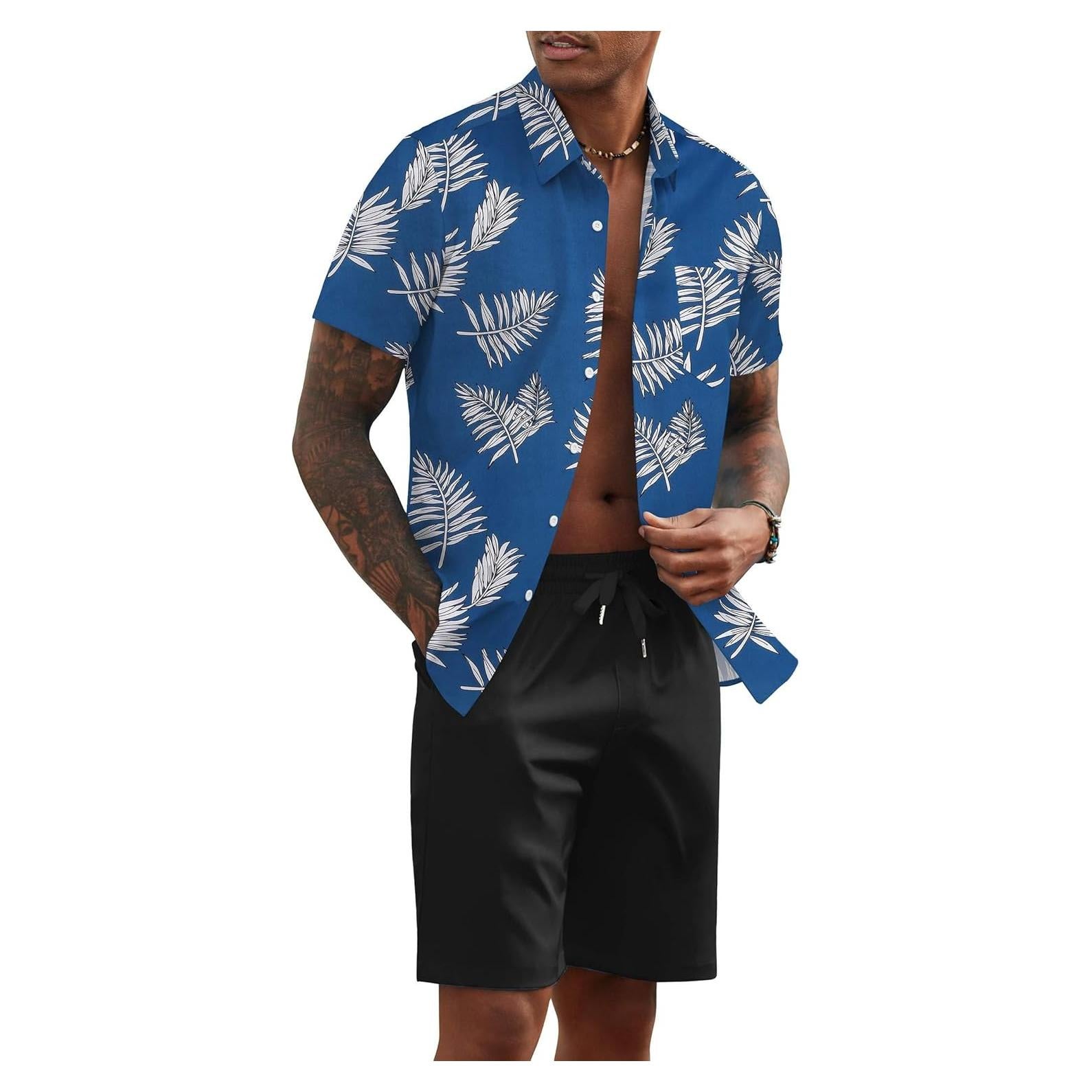 Conjunto de Playa para Hombre COOFANDY 2 Piezas Verano