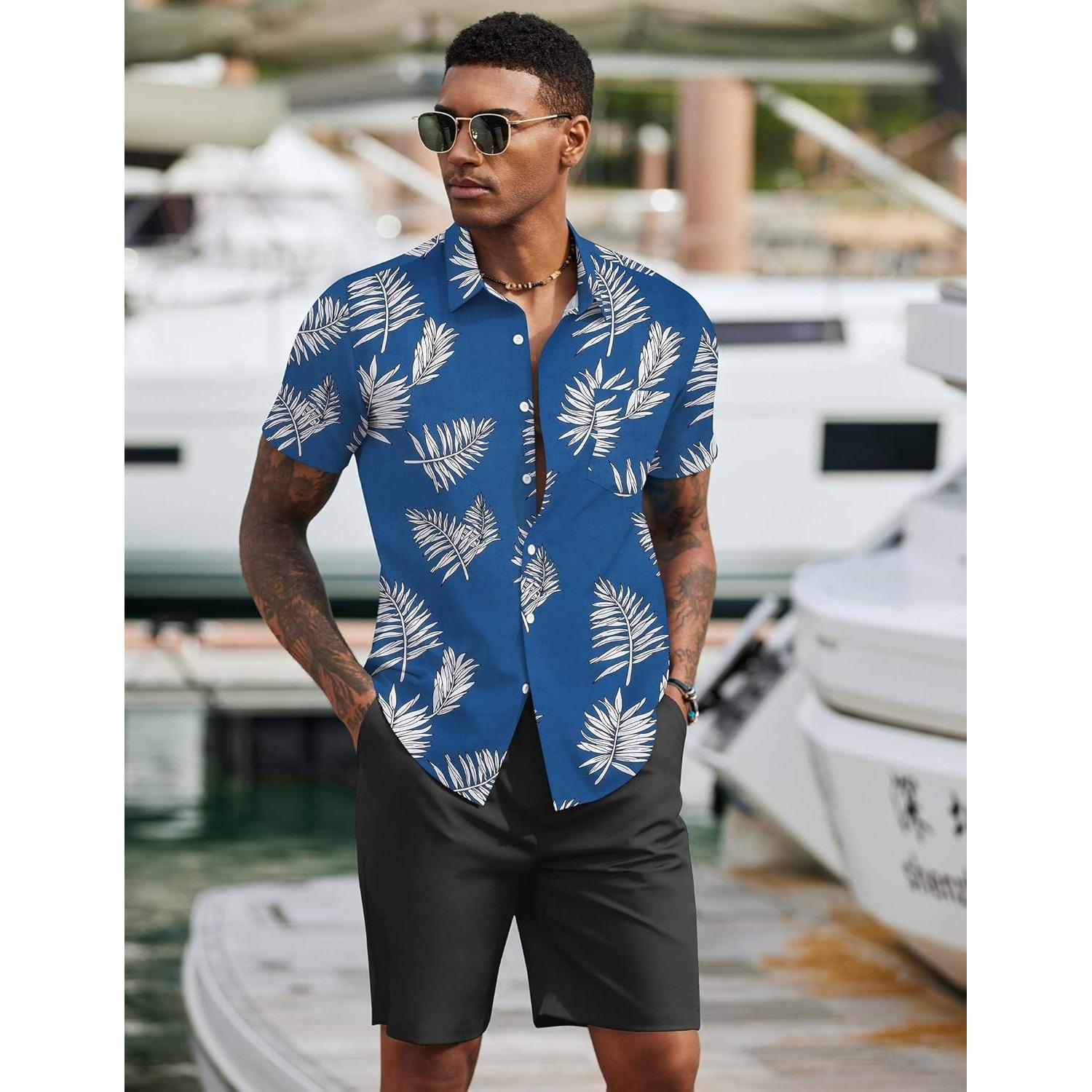 Conjunto de Playa para Hombre COOFANDY 2 Piezas Verano