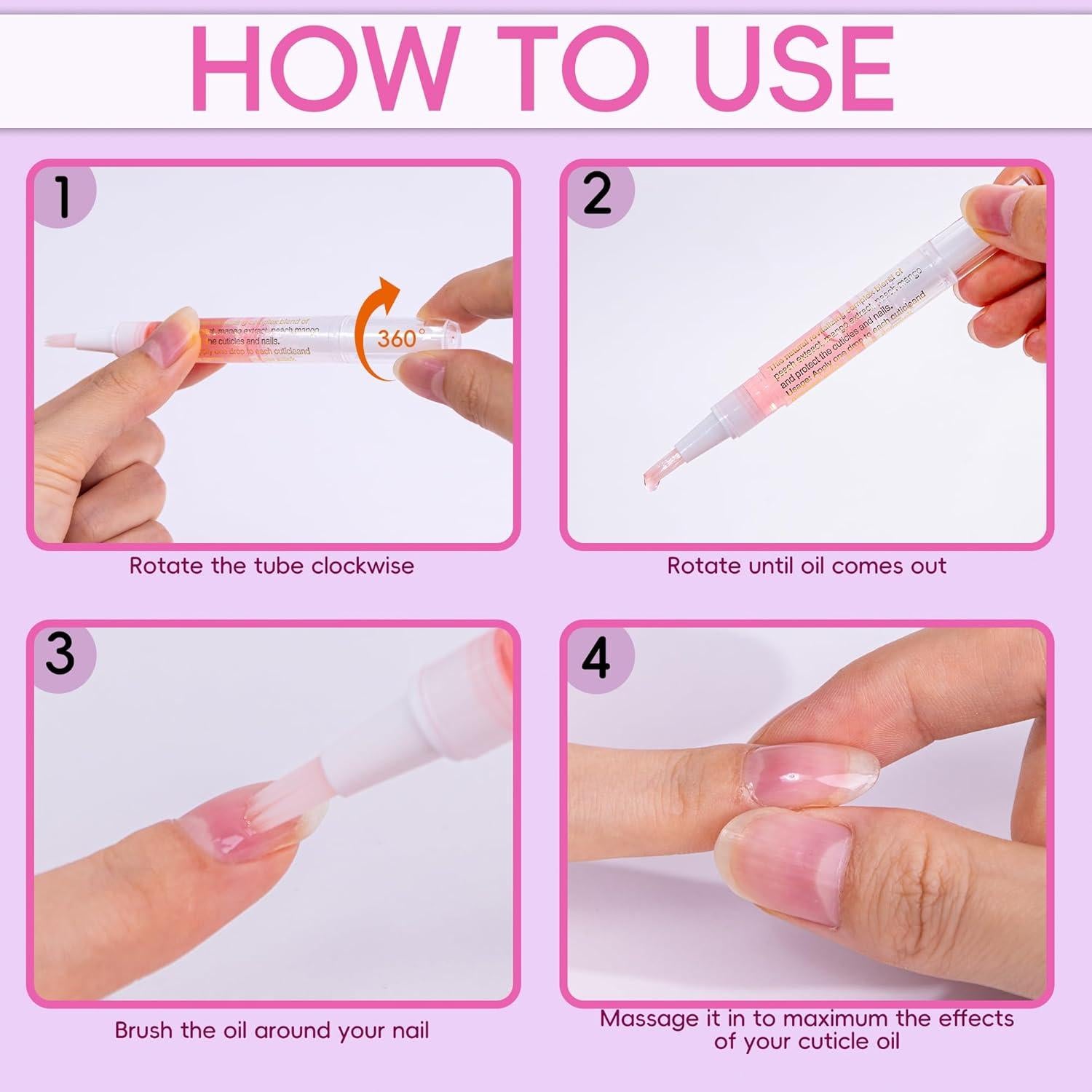 Bolígrafo de Aceite para Cutículas Foncomy Lirio y Aloe 13cm