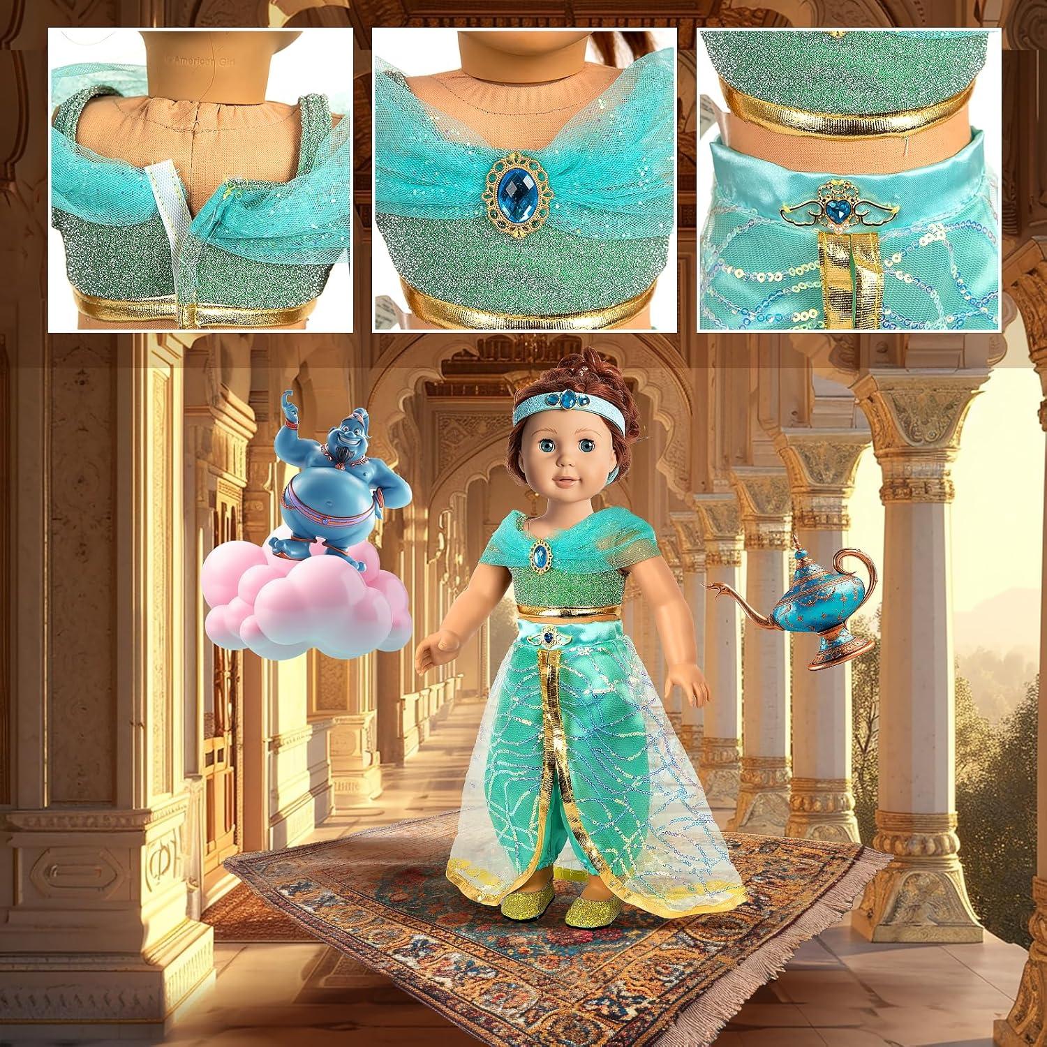 Ropa para Muñecas 46 cm WONDOLL - 6 Vestidos Princesa