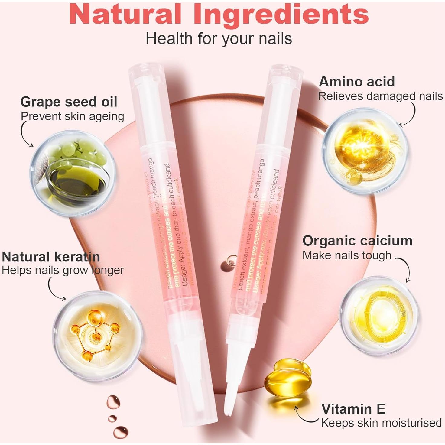 Bolígrafos de Aceite para Cutículas Meschett - 3 Piezas