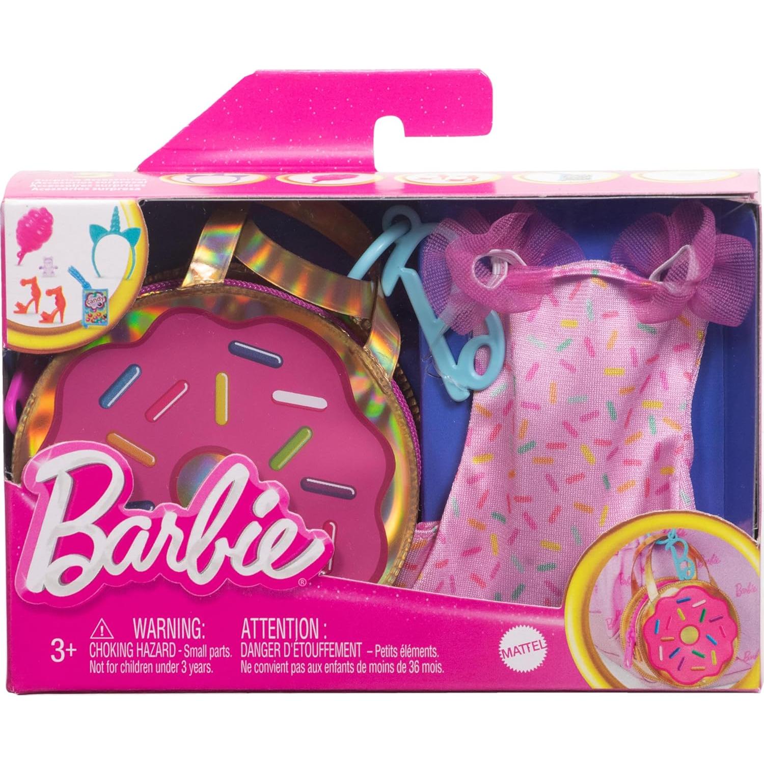 Bolsa de Accesorios para Muñecas Barbie con Vestido y 5 Piezas