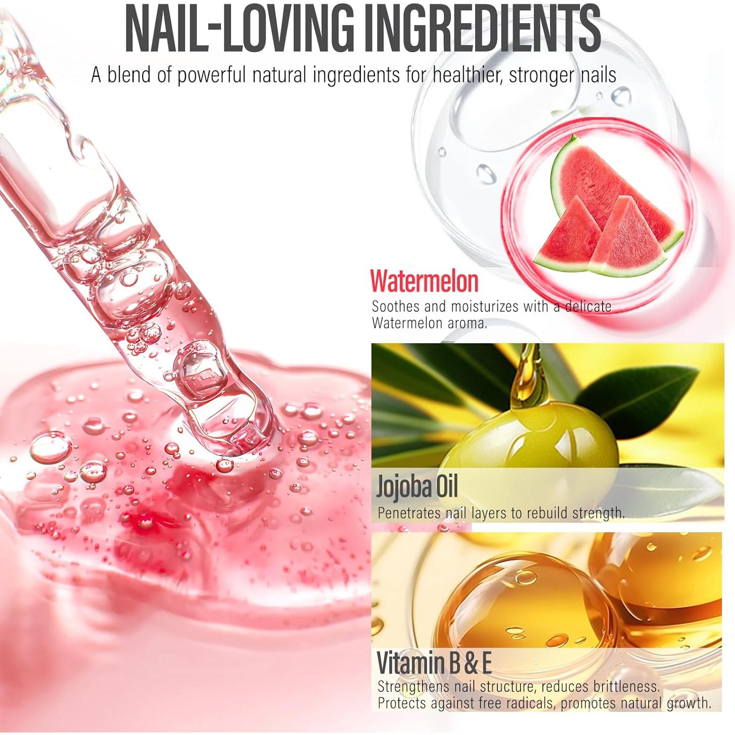 Aceite para Cutículas Chuchu - Fortalecedor Natural Sandía