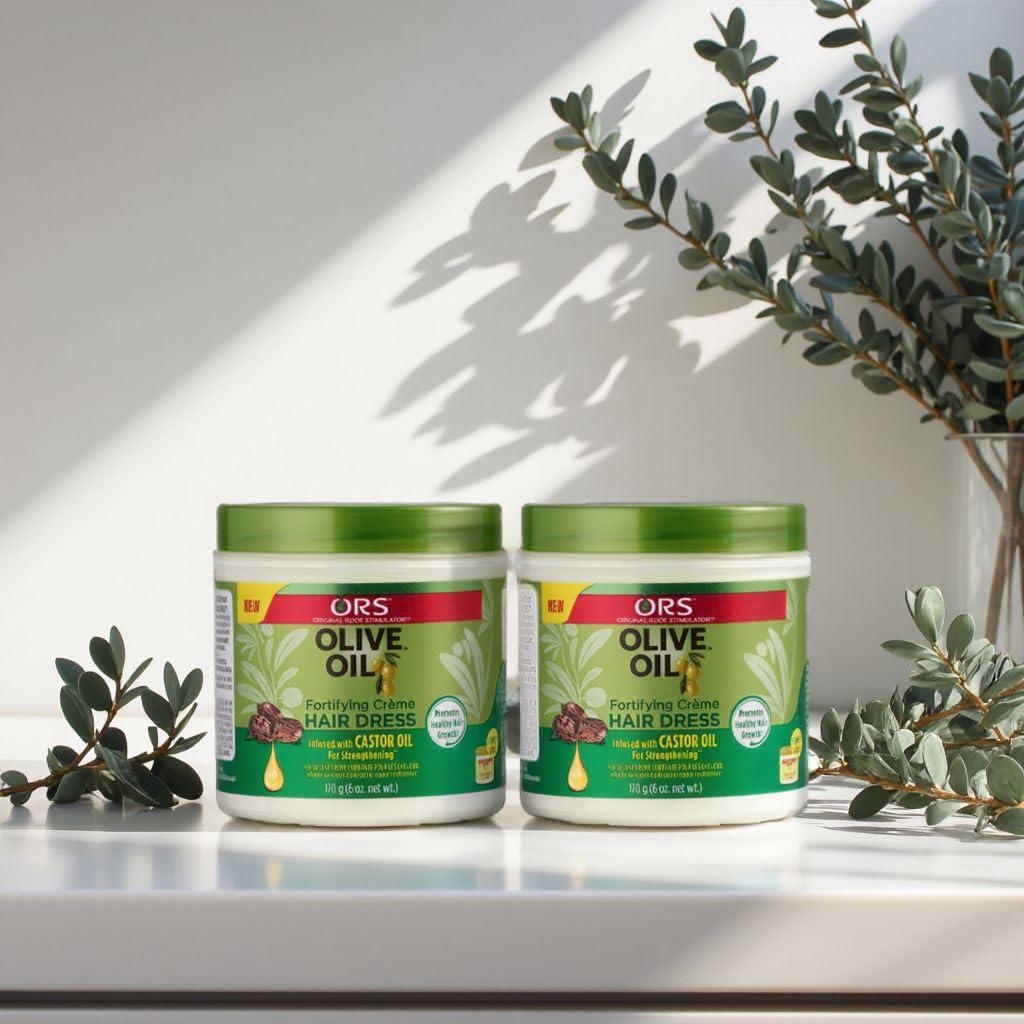 Crema Fortificante para Cabello ORS Aceite de Oliva 340g (2 Unidades)
