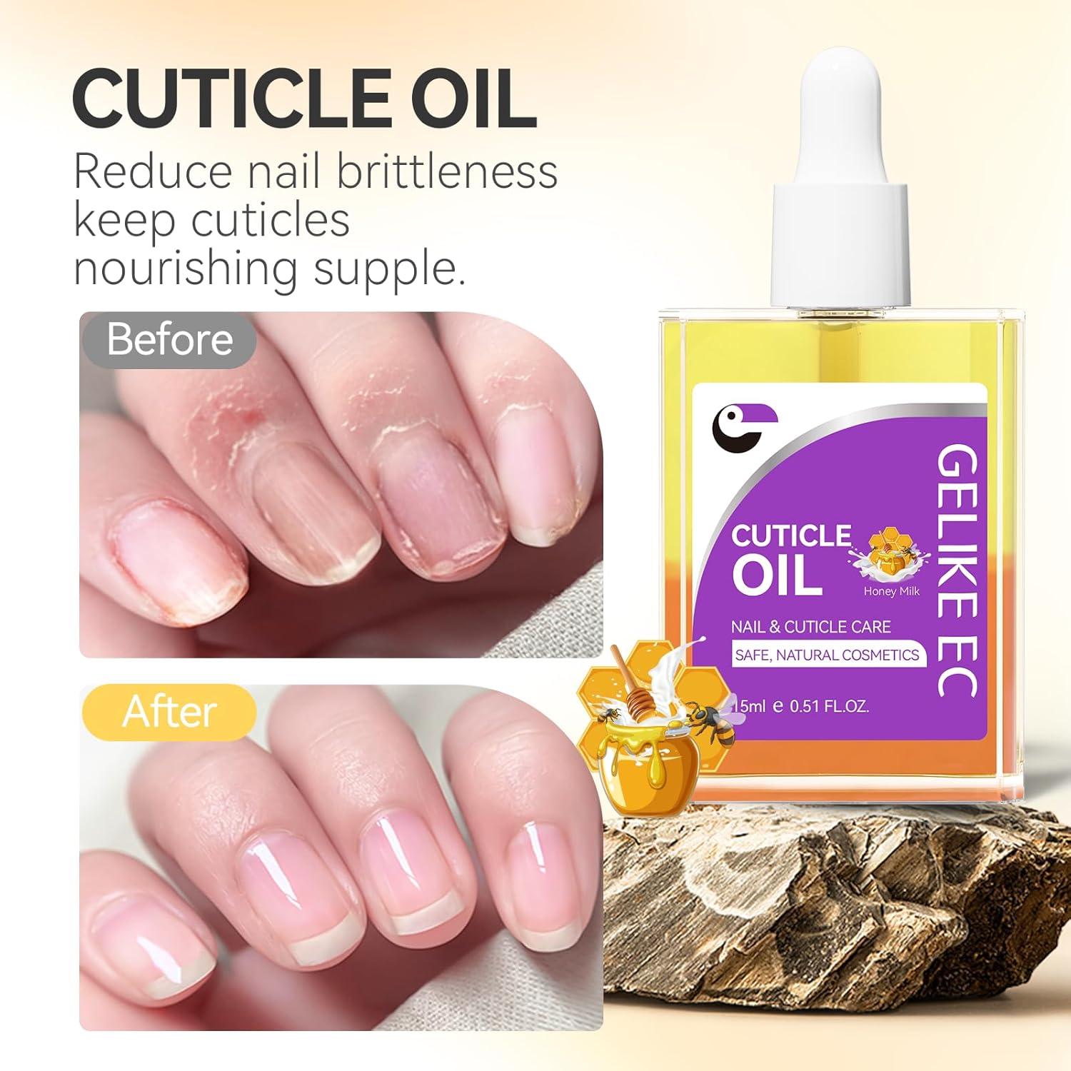 Aceite Reparador de Cutículas Gelike 15ml - Crecimiento y Fortalecimiento