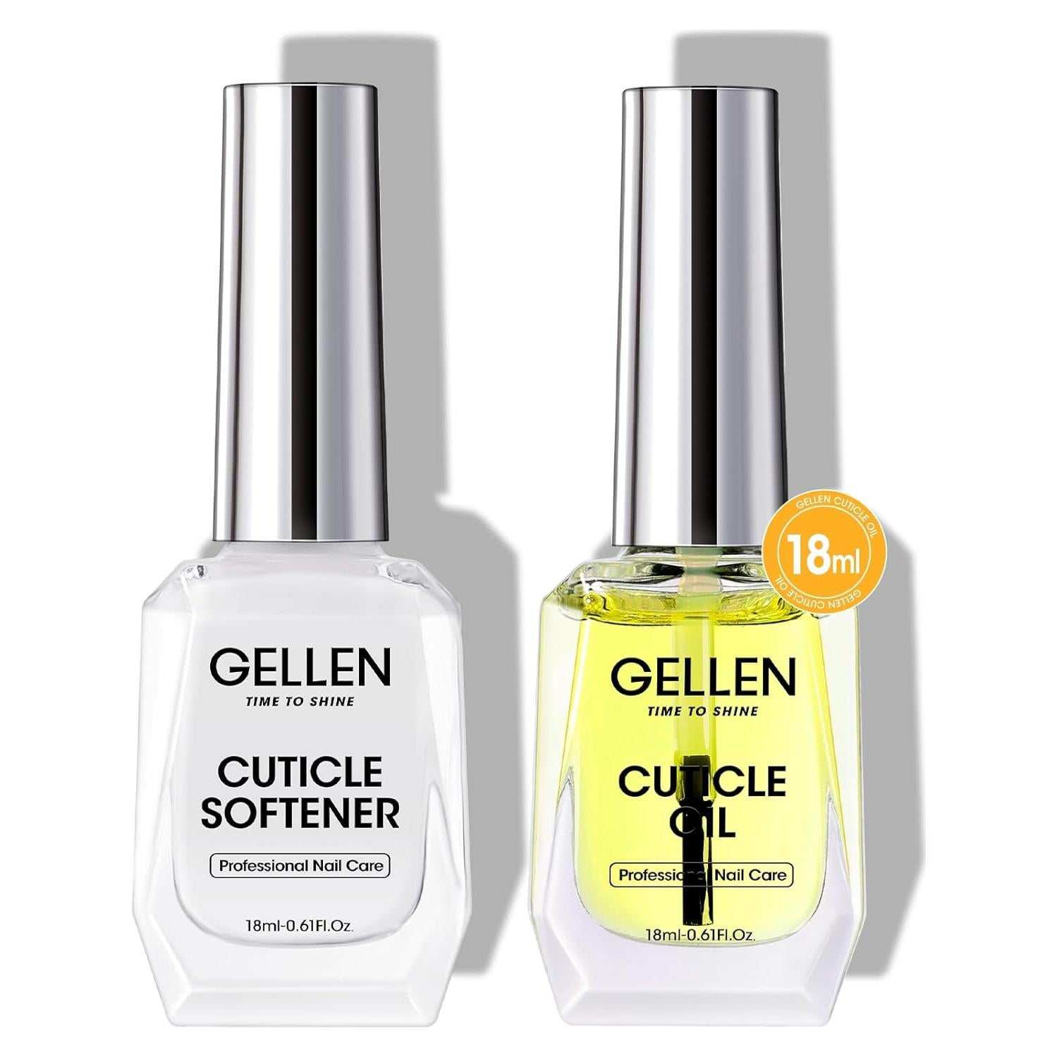 Gellen Kit de Cuidado de Uñas 2 en 1 - Aceite y Suavizante 18ml