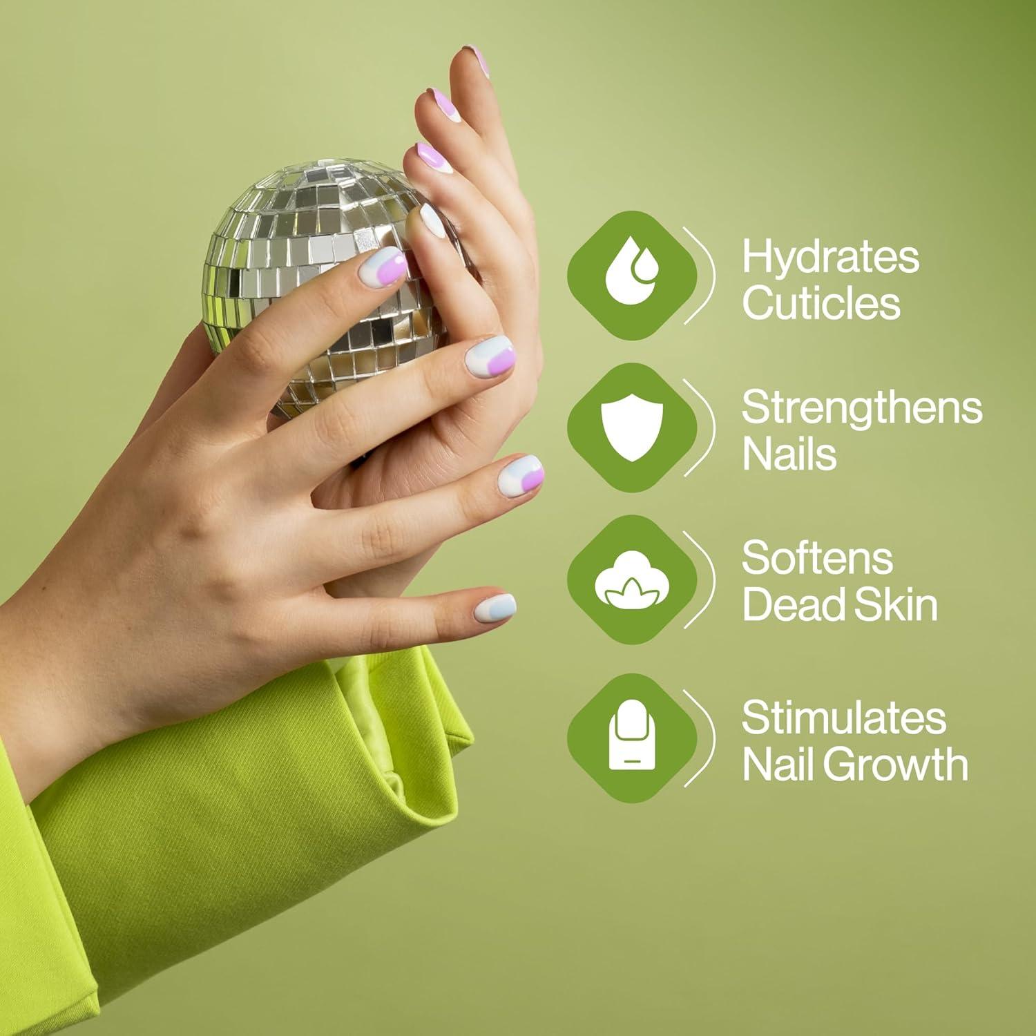 Nail Art Cuticle Protector Pen - Tool for Nail Art and Growth - Manicure & Pedicure Treatment for Brittle Breaking Fingernails (Green Pear & Citrus - 1 Pack)