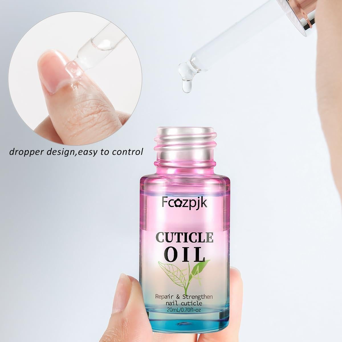 Aceite Revitalizante para Cutículas Jinfei 2x20ml Té Verde