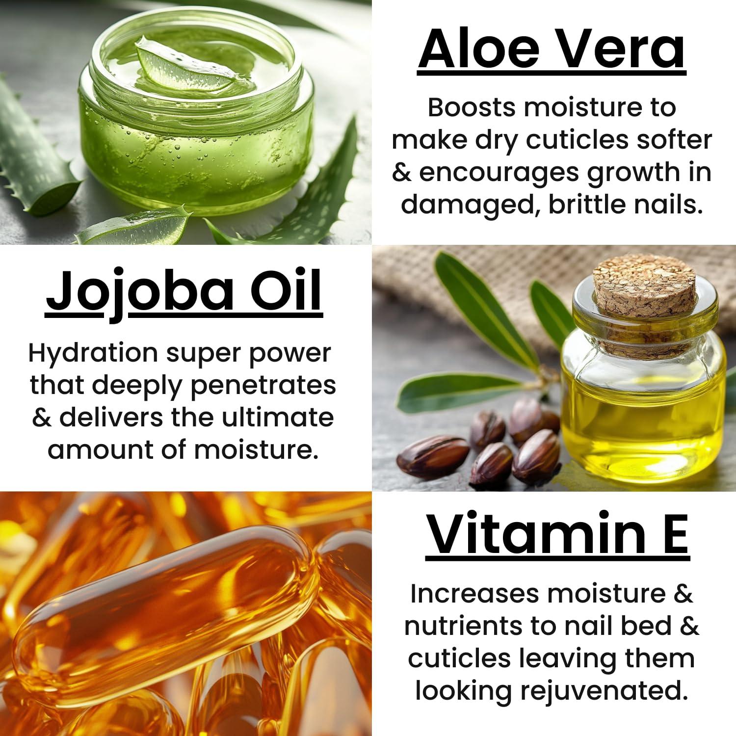 Aceite Hidratante para Cutículas y Uñas Ellie Chase 68 ml - Papaya y Té Verde