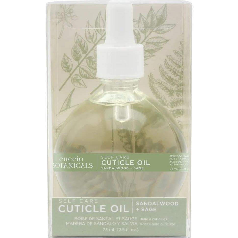 Aceite de Cutícula Cuccio Botanicals Sándalo y Salvia 74.8 ml