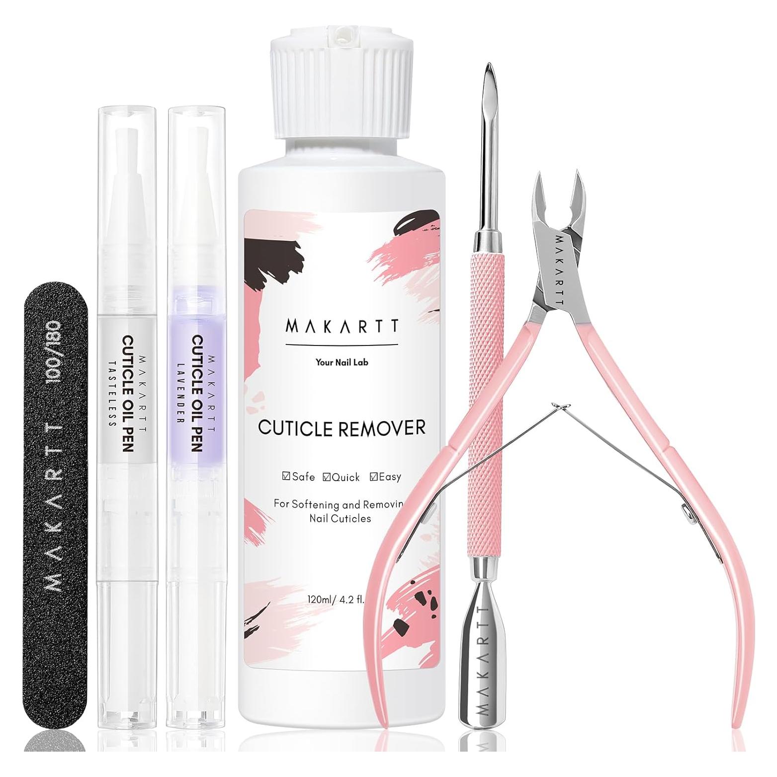 Kit de Cuidado de Uñas Makartt - Removedor de Cutículas 120ml