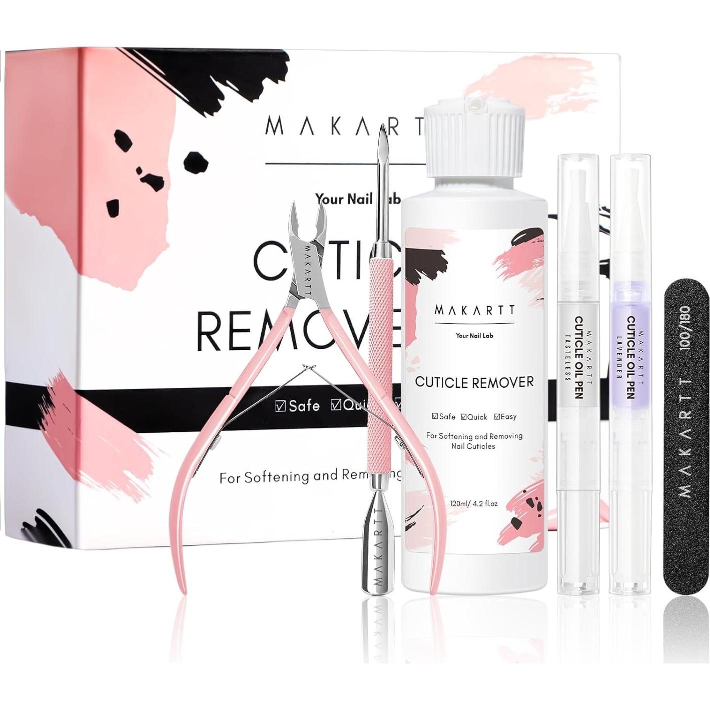 Kit de Cuidado de Uñas Makartt - Removedor de Cutículas 120ml