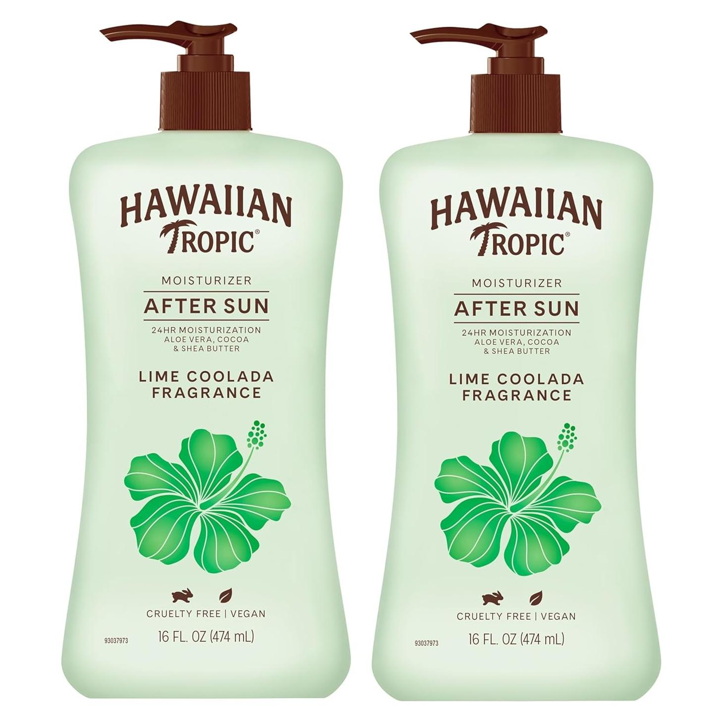 Loción After Sun Hawaiian Tropic Lime Coolada 907g Doble