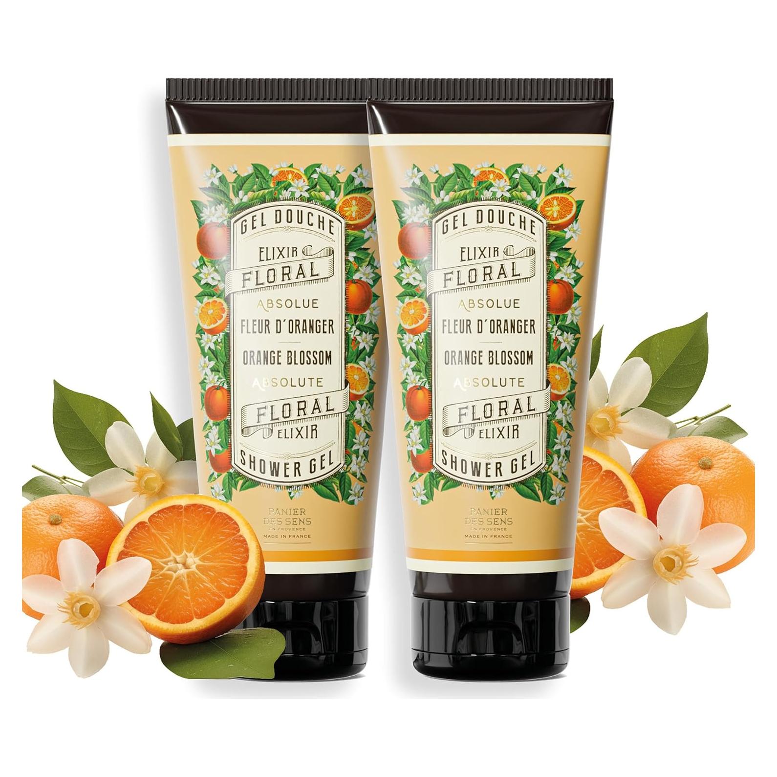 Gel de Ducha Hidratante Panier des Sens 2x200 ml Flor de Naranjo