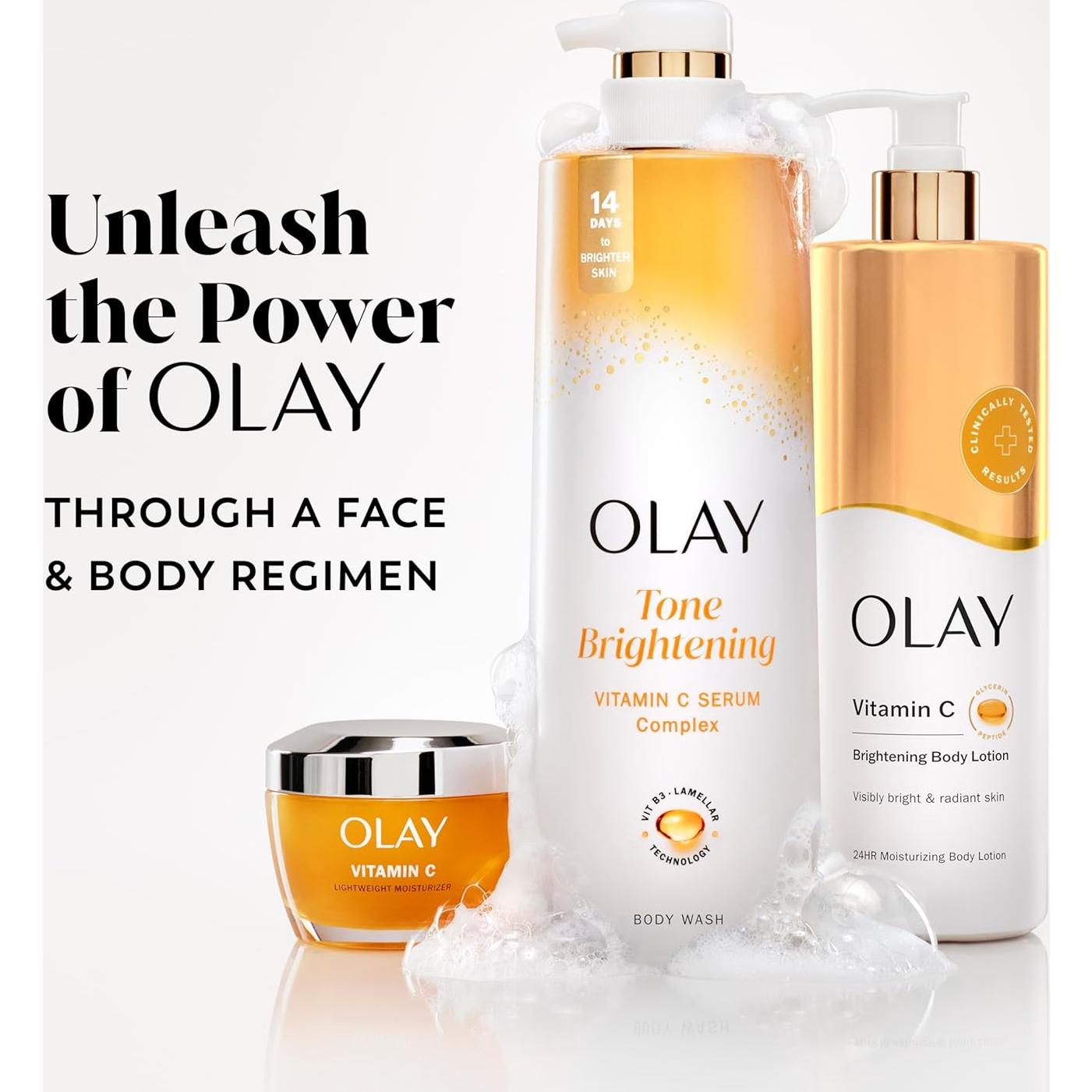 Gel de Ducha Olay Iluminador de Tono 591 ml - Exfoliante y Hidratante