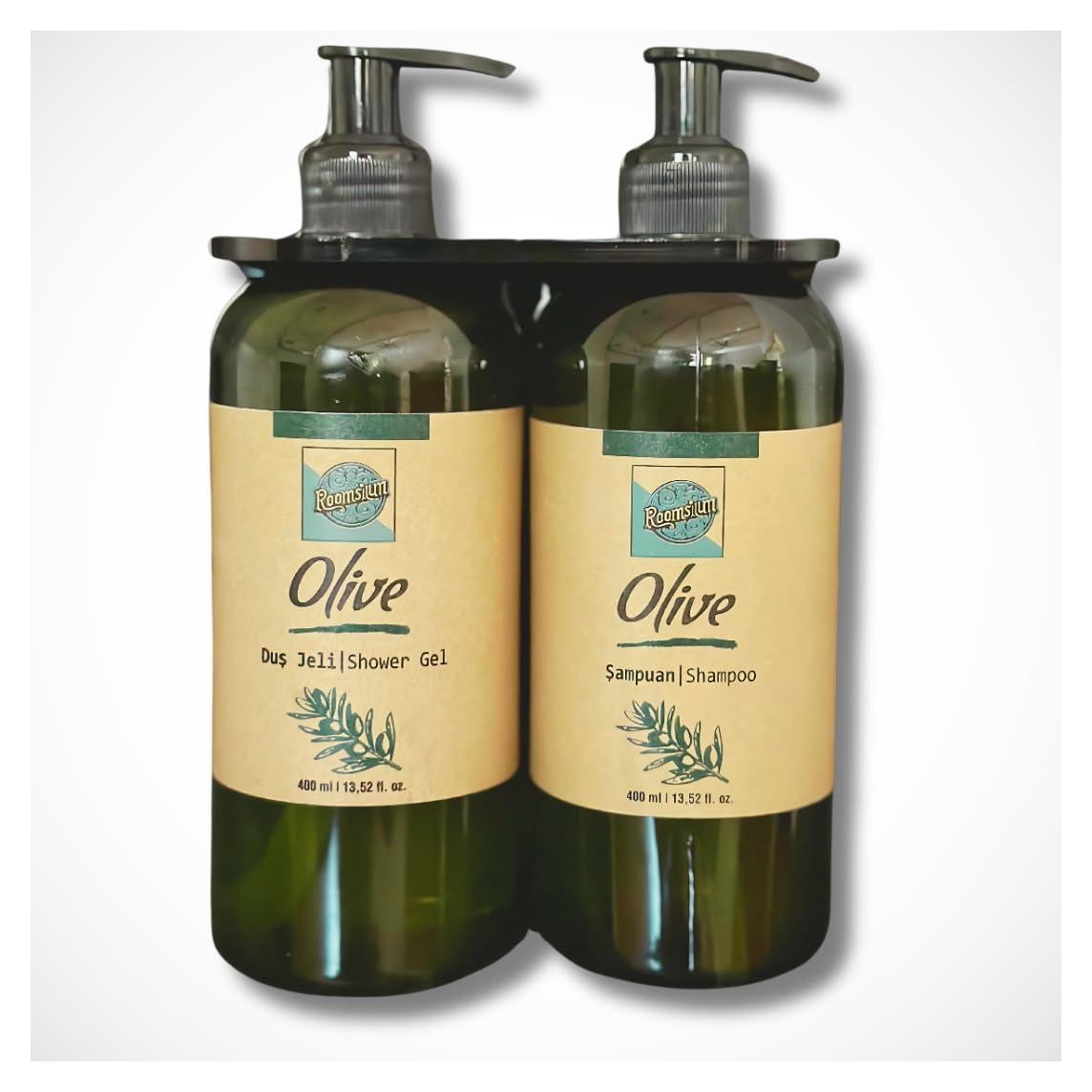 Juego de dispensadores de champú y gel de baño Roomsium 400 ml