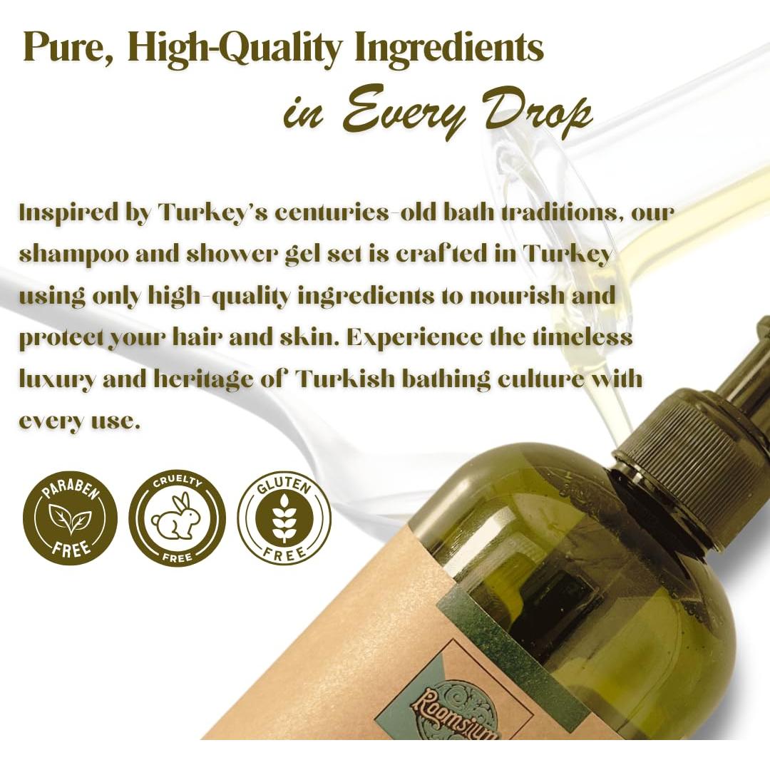 Juego de dispensadores de champú y gel de baño Roomsium 400 ml