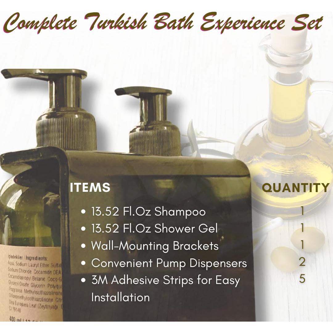 Juego de dispensadores de champú y gel de baño Roomsium 400 ml