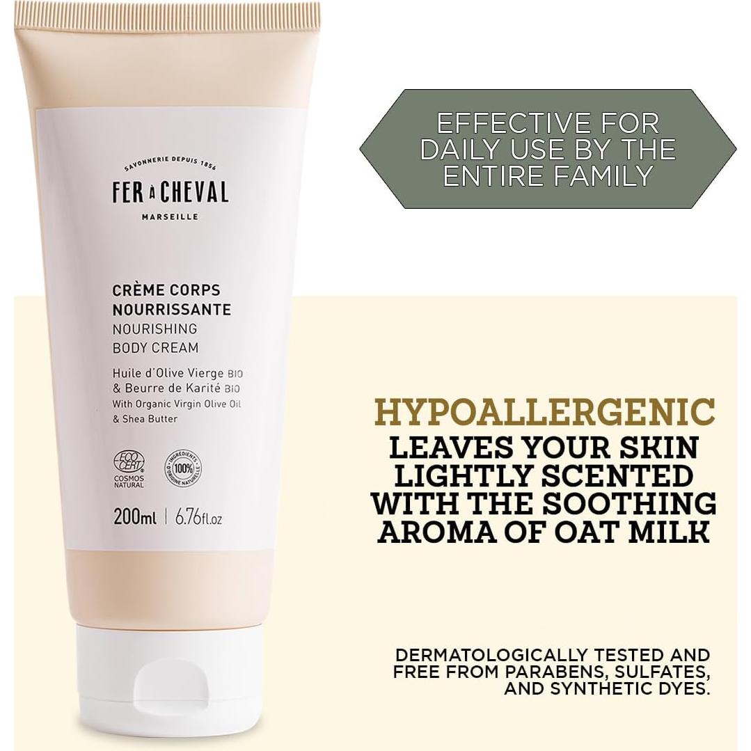 Set de Crema Corporal Nutritiva y Gel de Ducha Fer à Cheval 200 ml