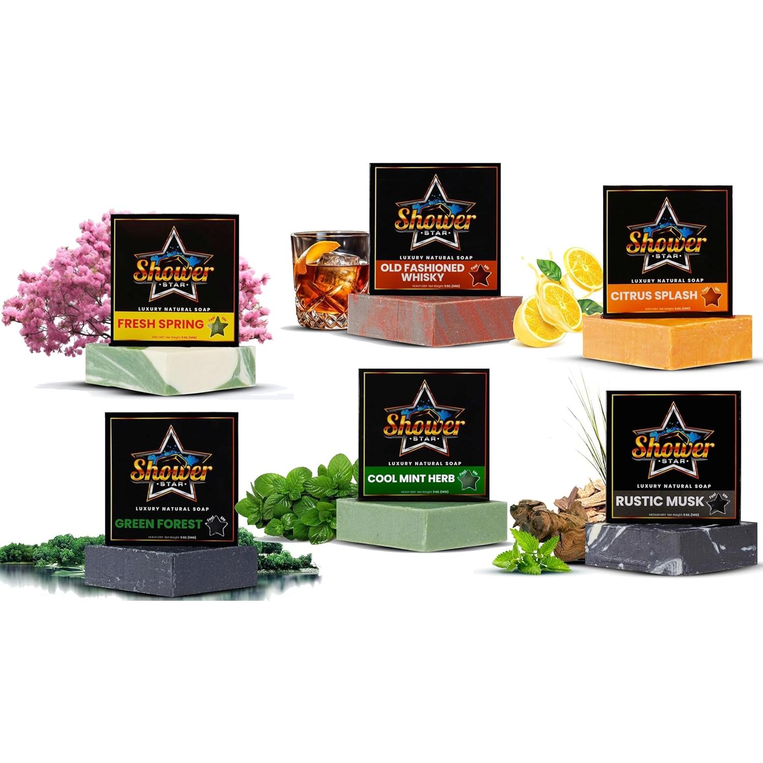 Jabón de Barra para Ducha Shower Star 10 Paquetes 5 Oz