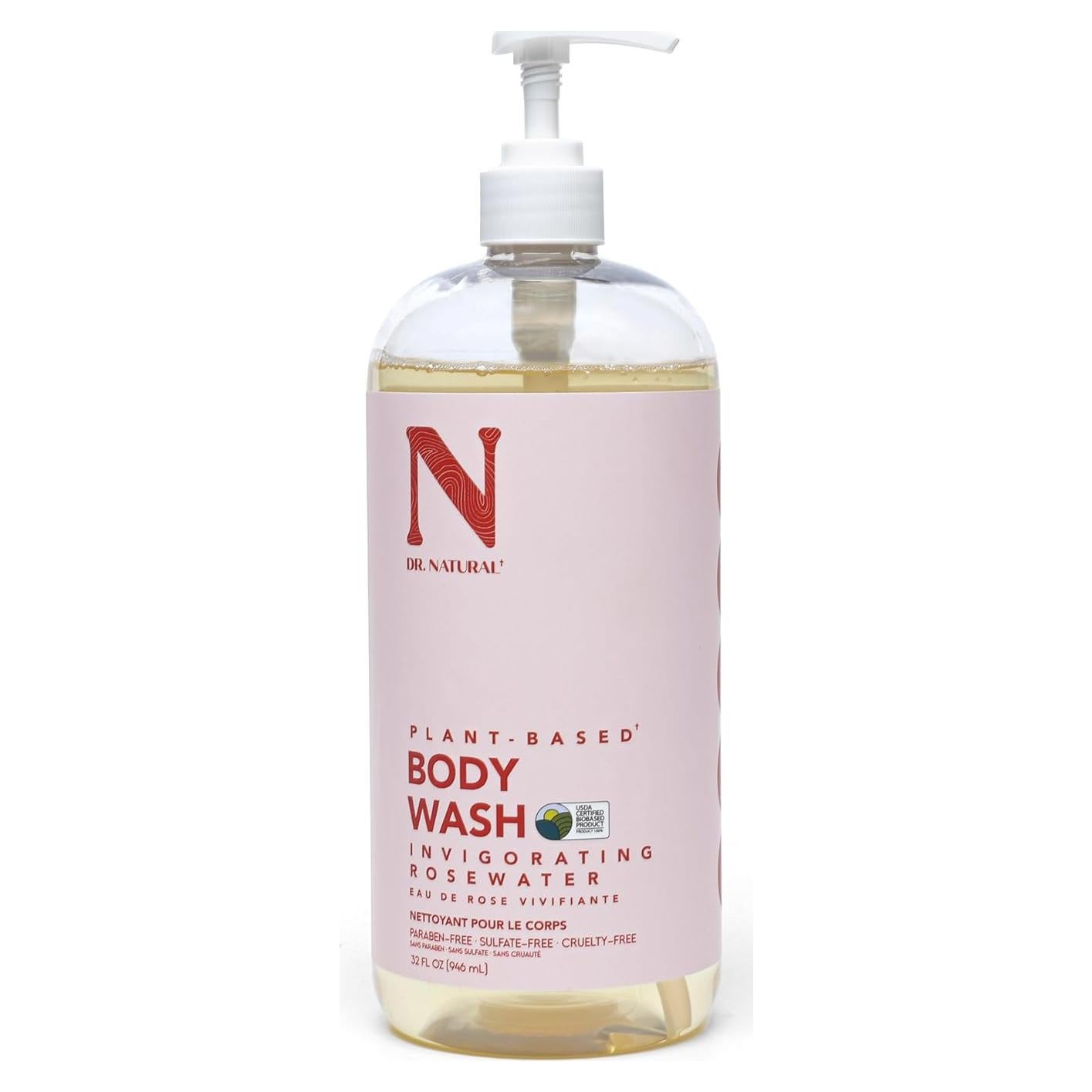Gel de Ducha Hidratante Dr. Natural 0.95 L Rosa Orgánico