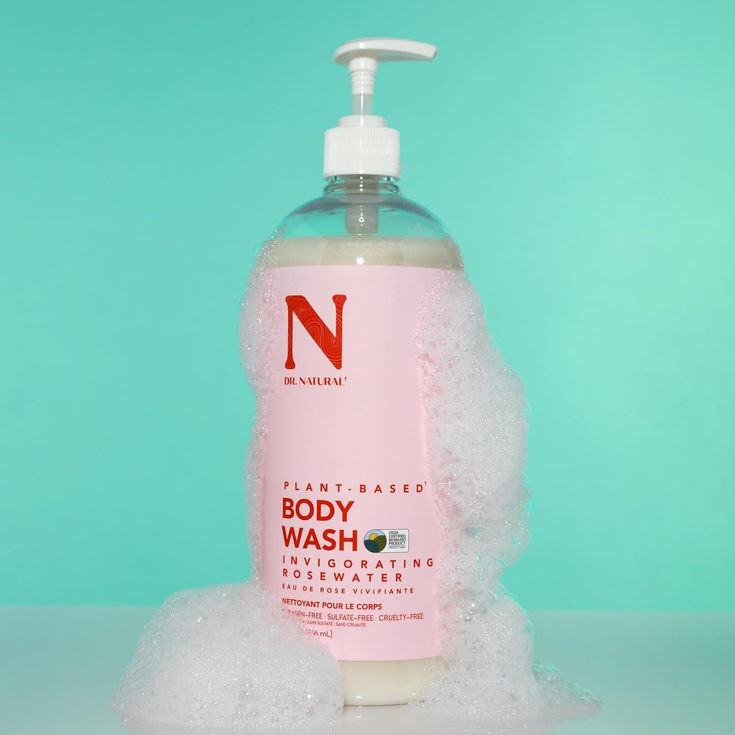 Gel de Ducha Hidratante Dr. Natural 0.95 L Rosa Orgánico